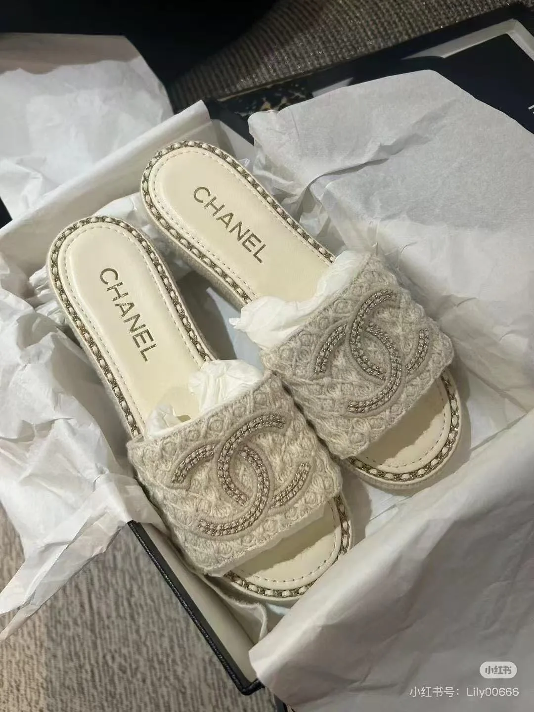 Шлепанцы Женские Chanel 7665