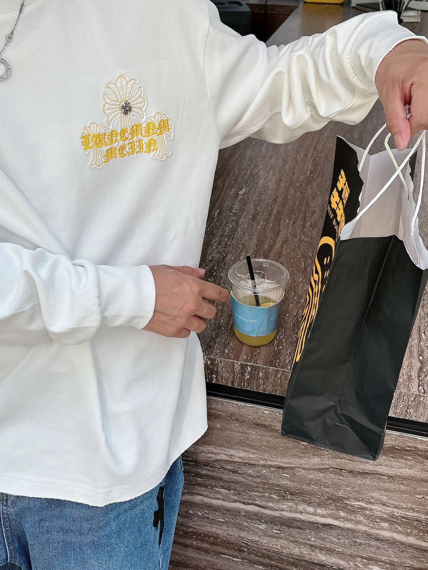 Лонгсливы Мужские Chrome Hearts 1274500