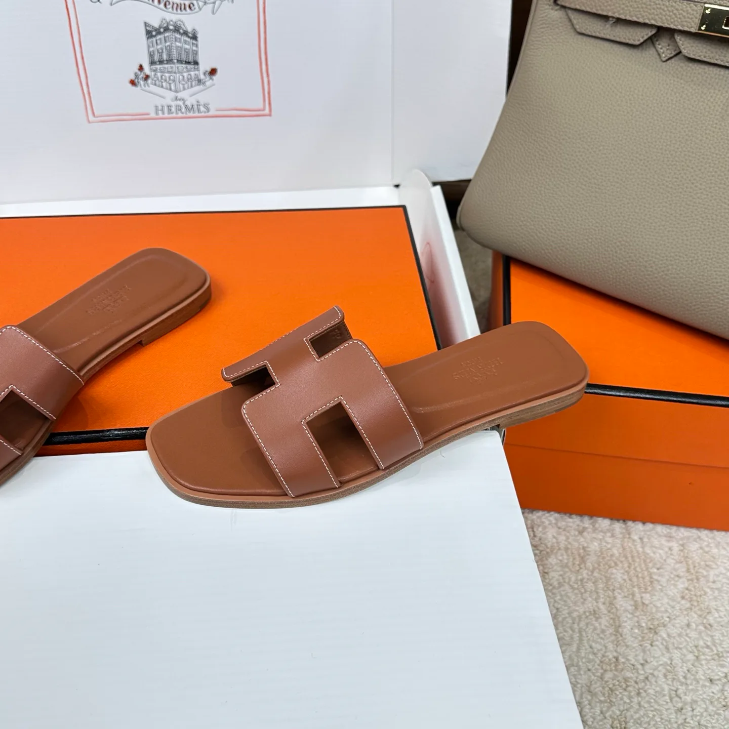 Шлепанцы Женские Hermes 3043276