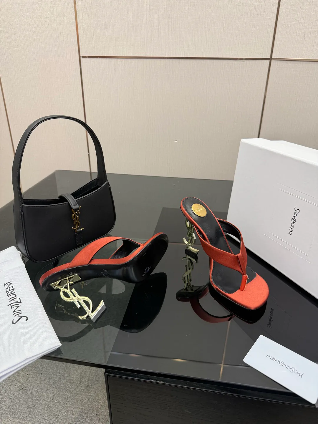 Босоножки Женские Saint Laurent 9632689