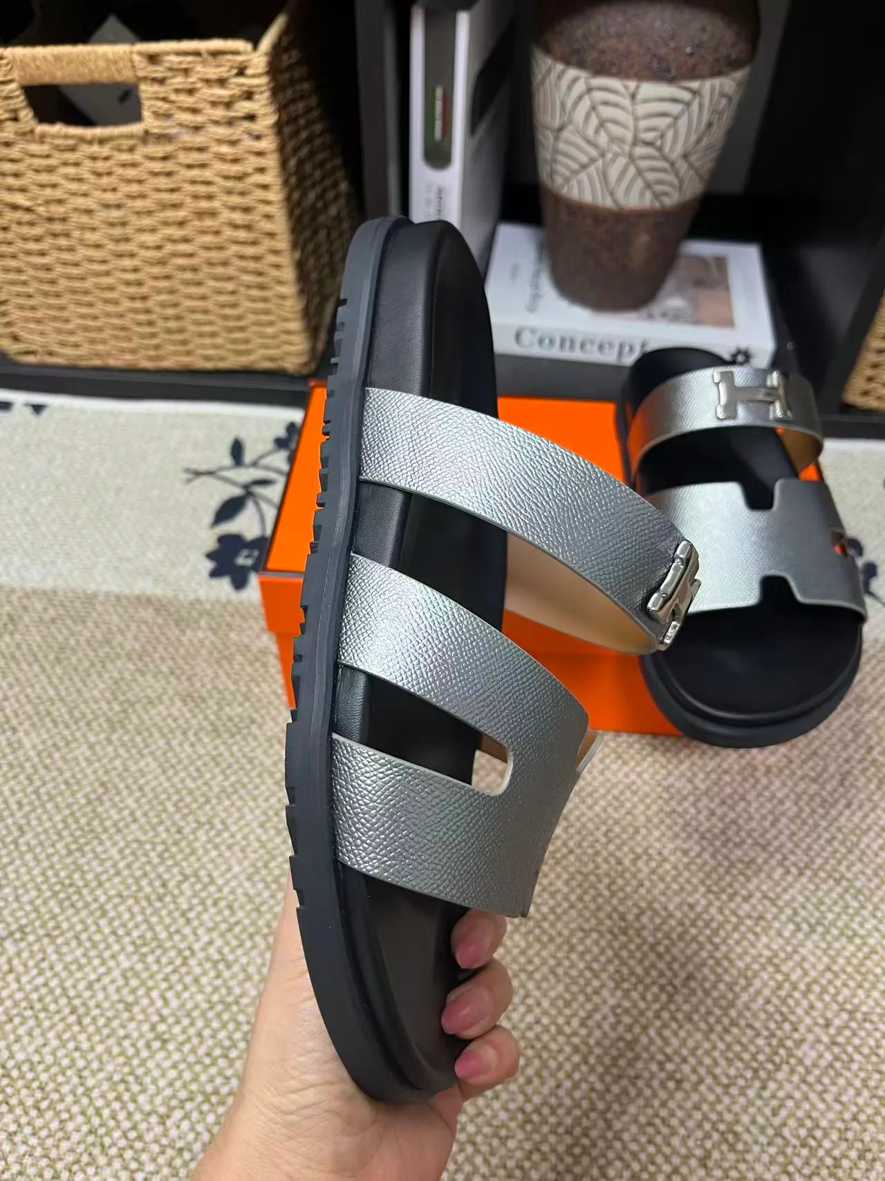 Шлепанцы Женские Hermes 991607