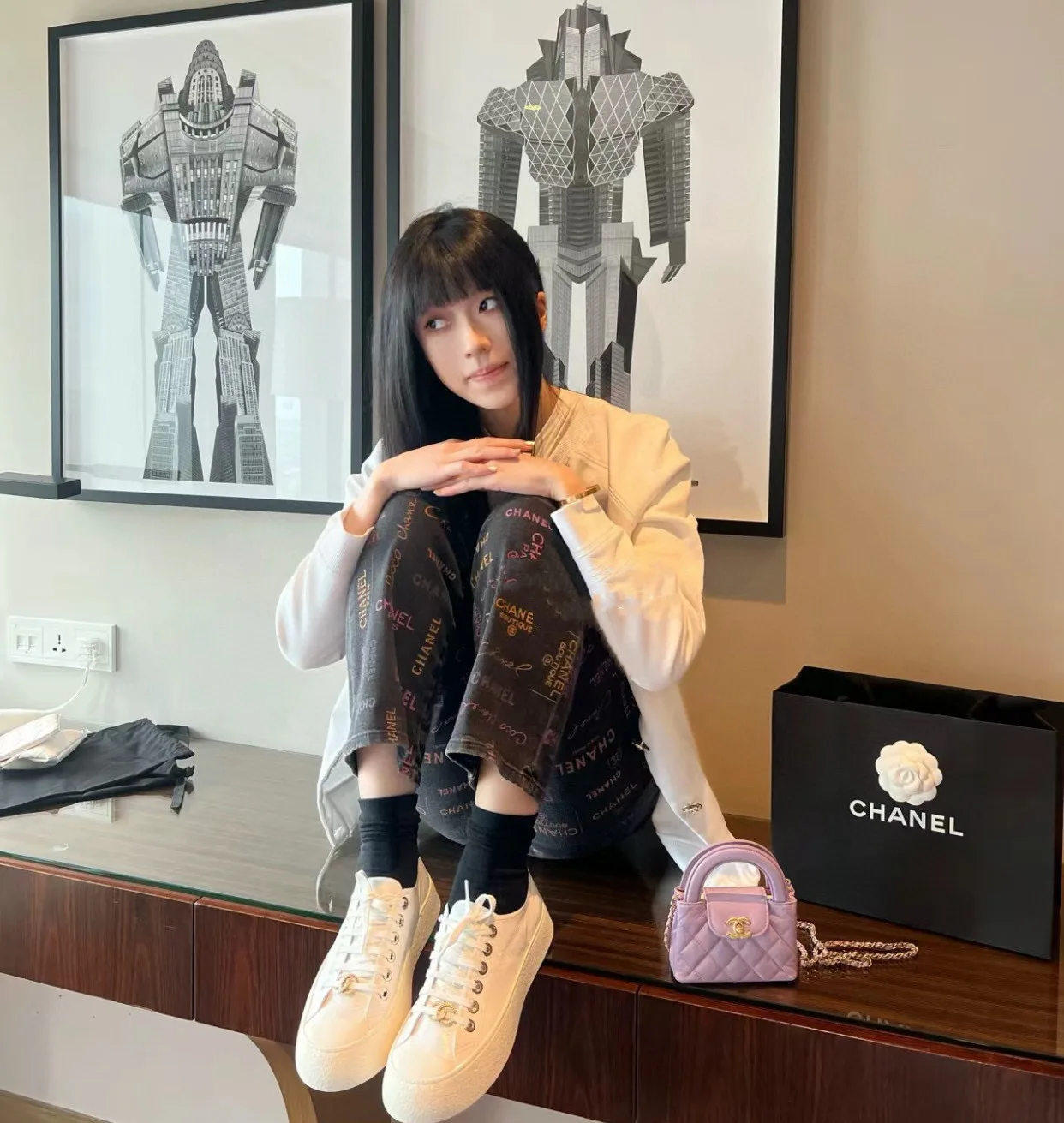 Кроссовки Женские Chanel 2937699