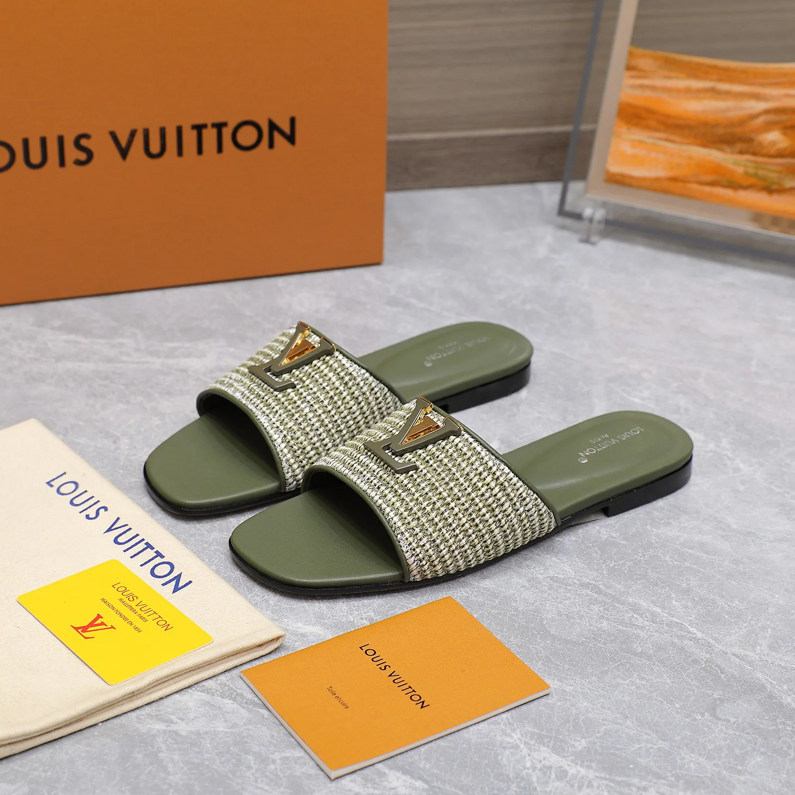 Шлепанцы Женские Louis Vuitton 491971