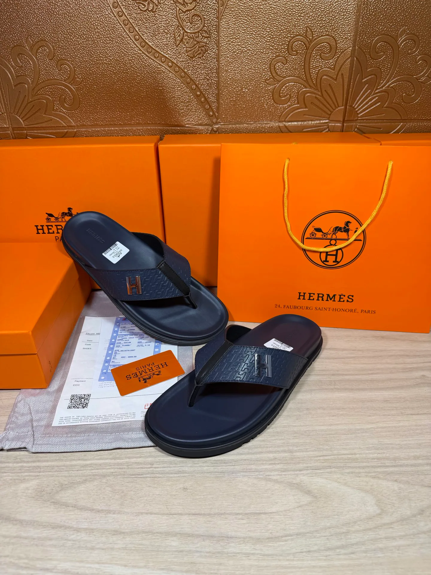 Шлепанцы Мужские Hermes 19414496