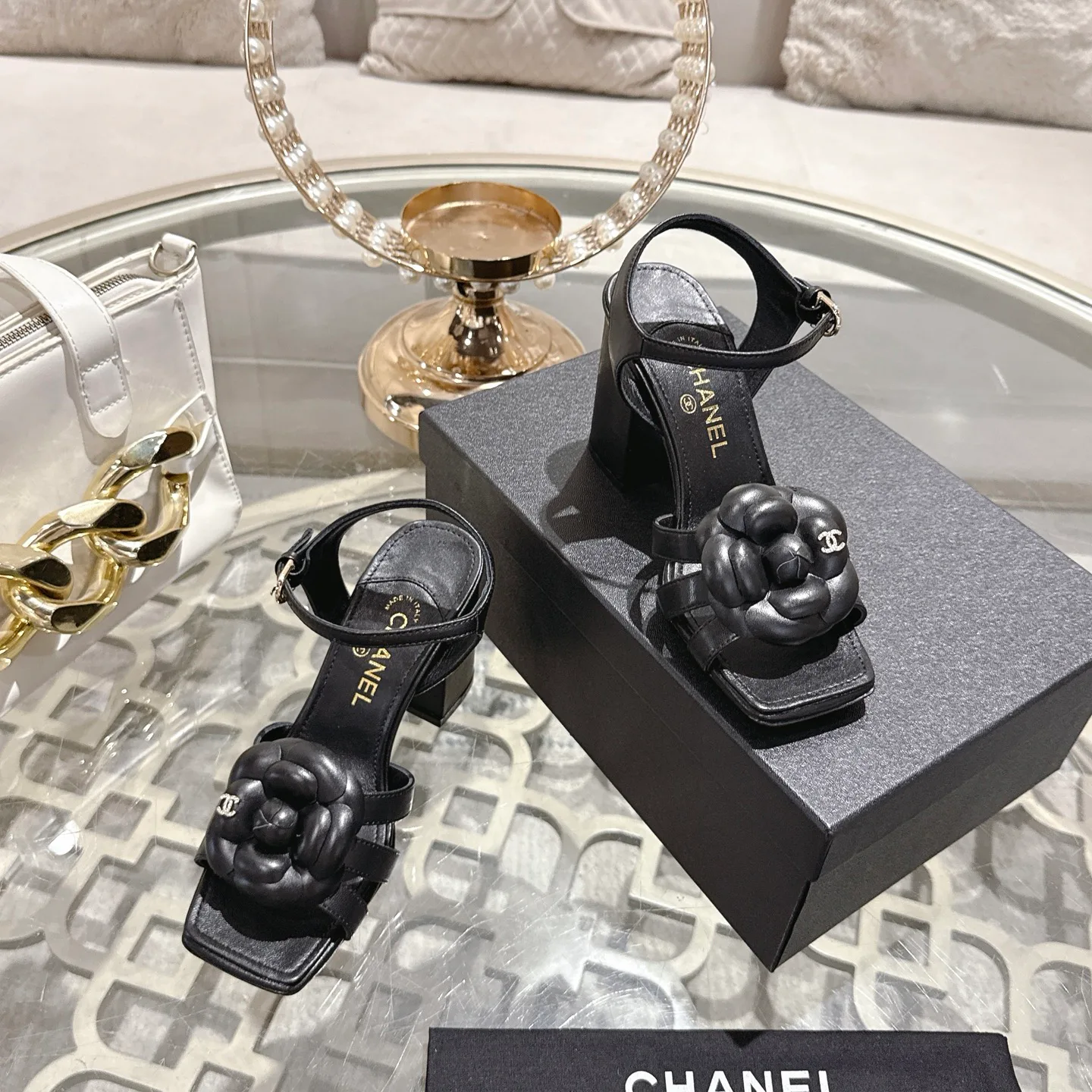 Босоножки Женские Chanel 12714886