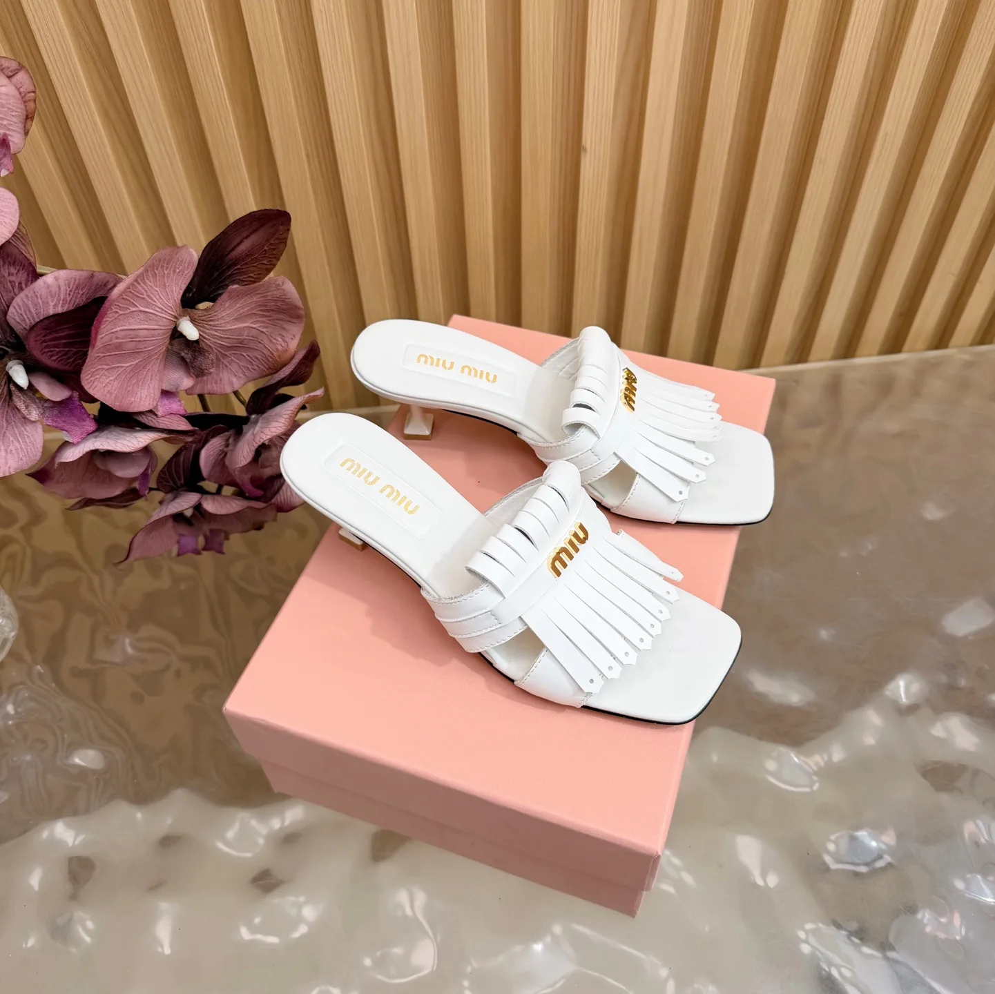 Шлепанцы Женские Miu Miu 9597379