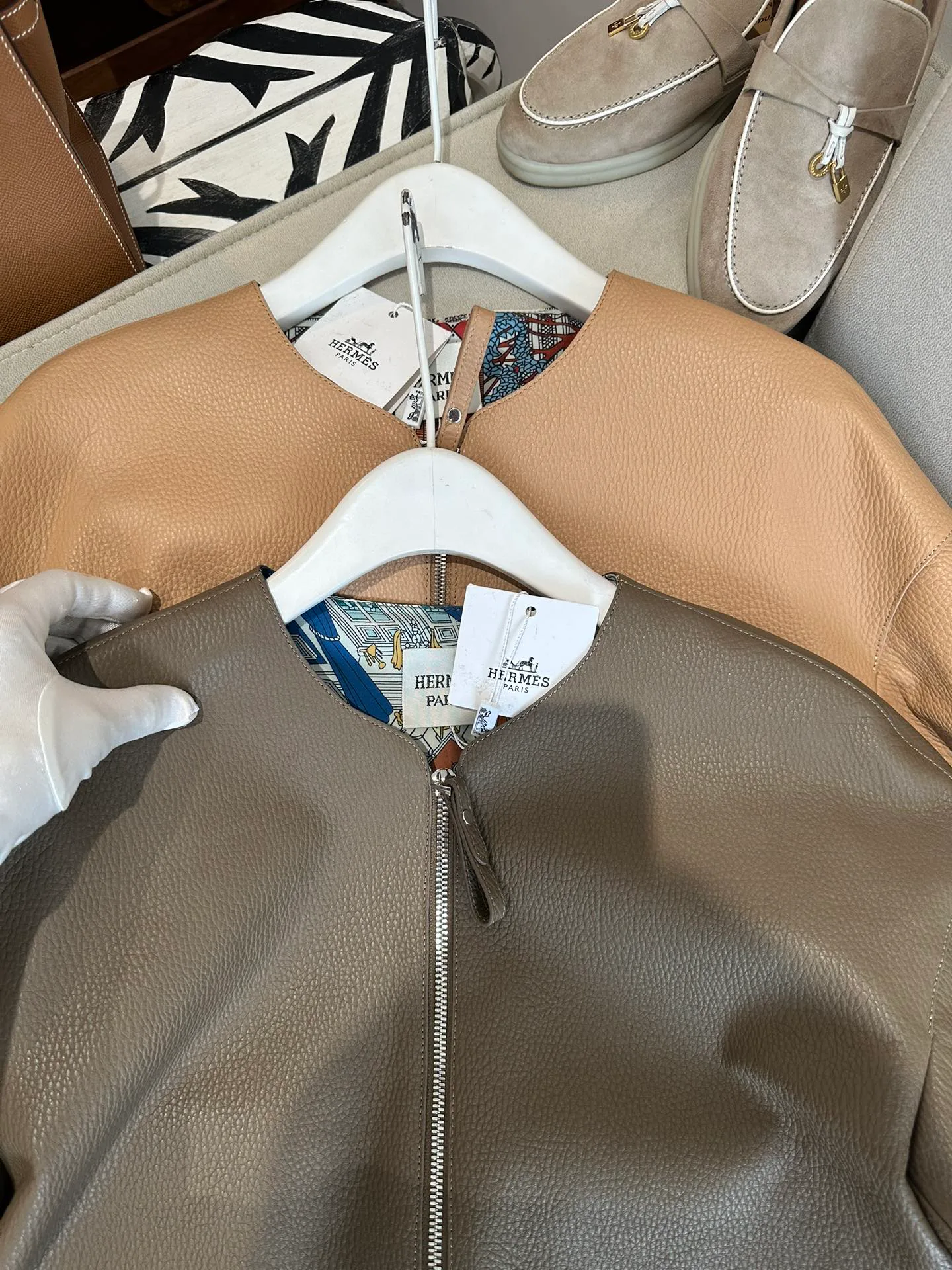 Кожаные Куртки И Дублёнки Женские Hermes 11460701