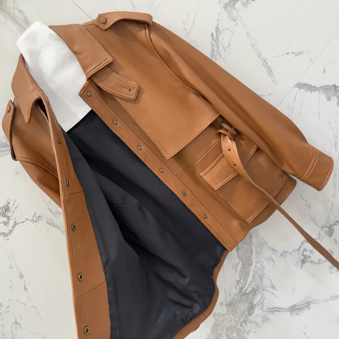 Кожаные Куртки И Дублёнки Женские Saint Laurent 2576645