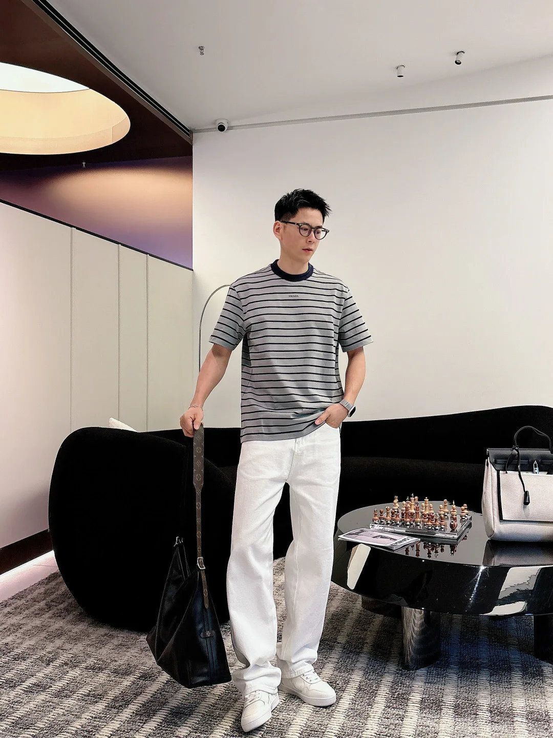 Футболки Мужские Prada 6425202