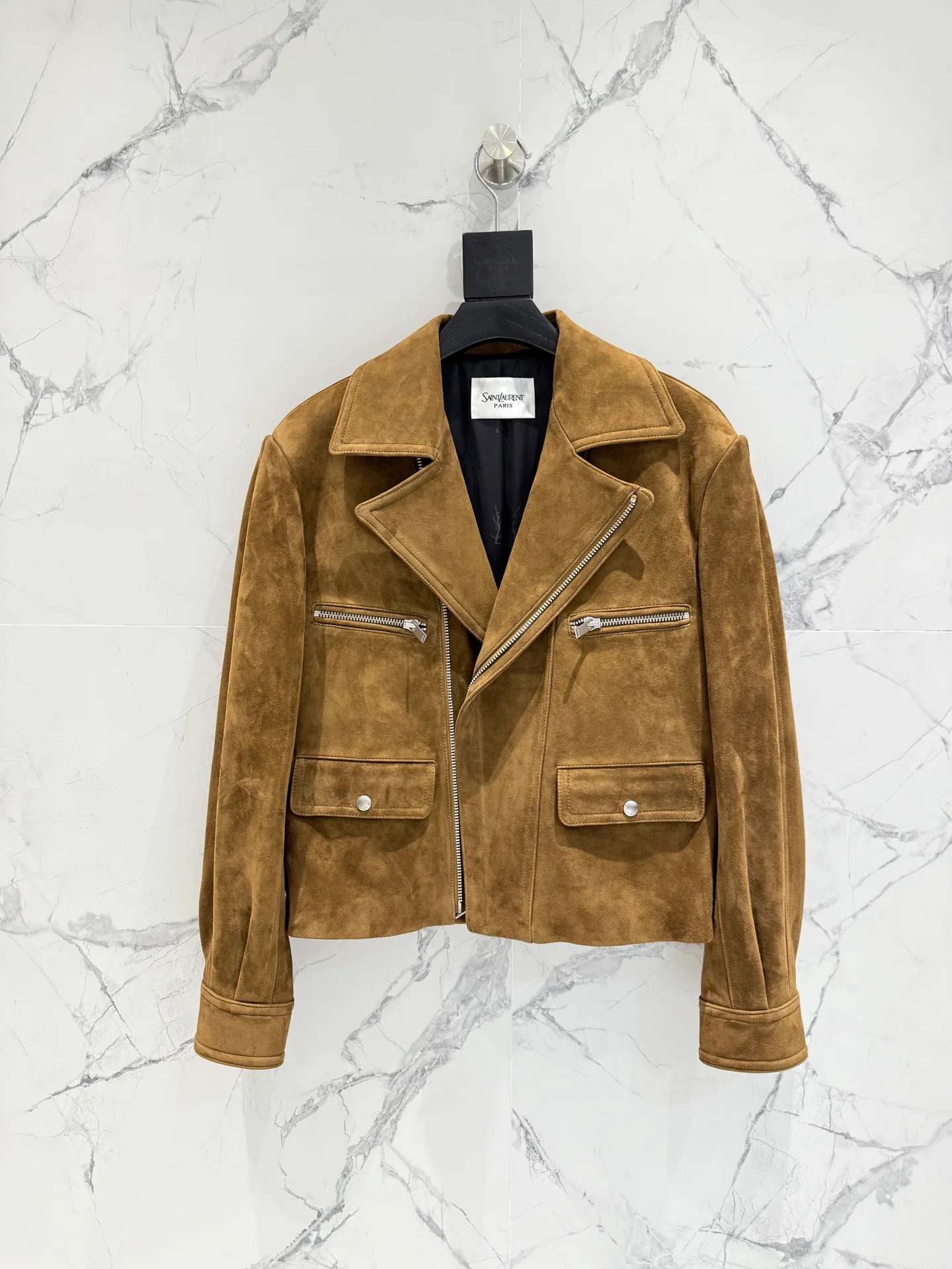 Кожаные Куртки И Дублёнки Женские Saint Laurent 18151056