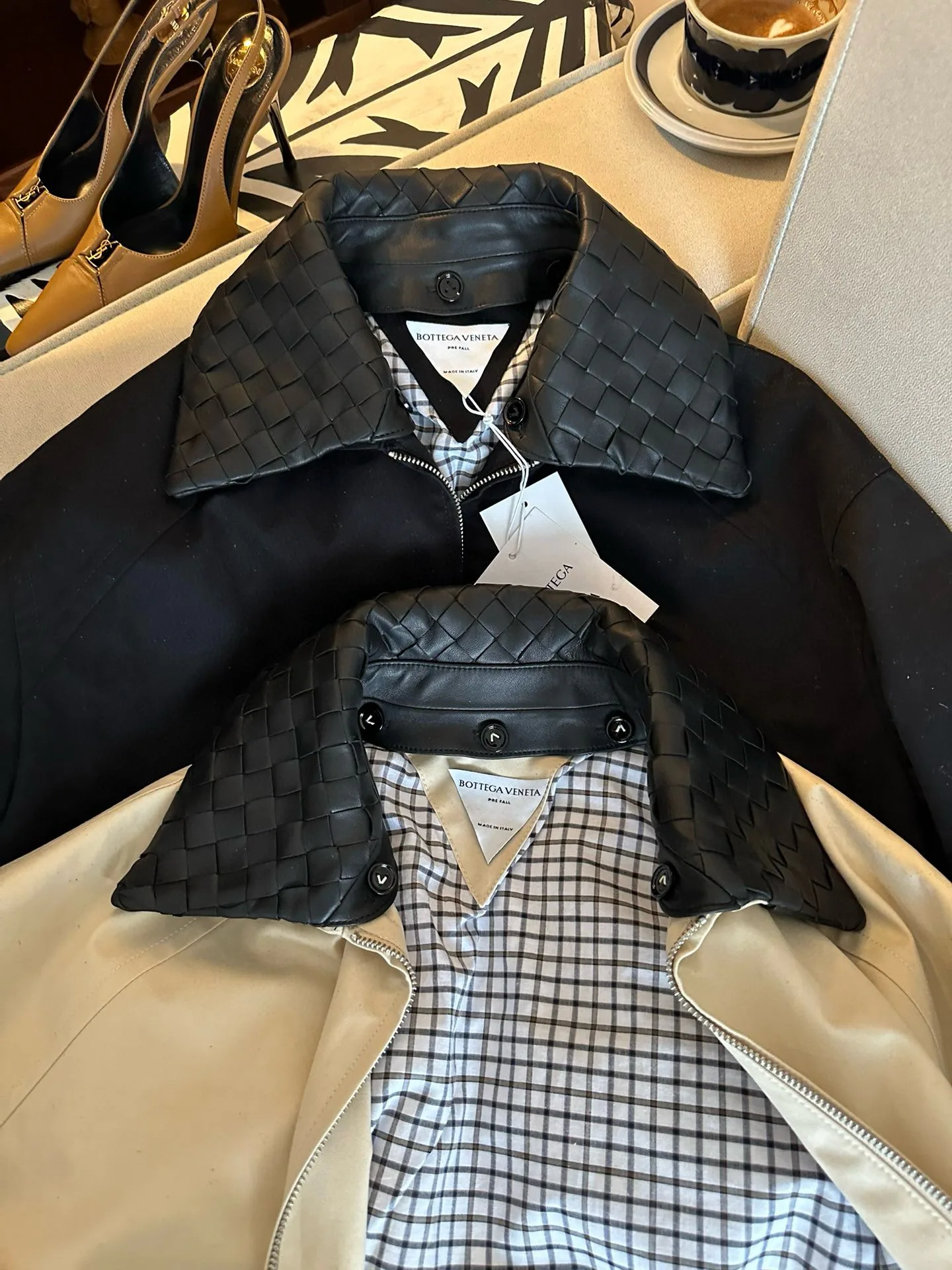 Кожаные Куртки И Дублёнки Женские Bottega Veneta 10817698