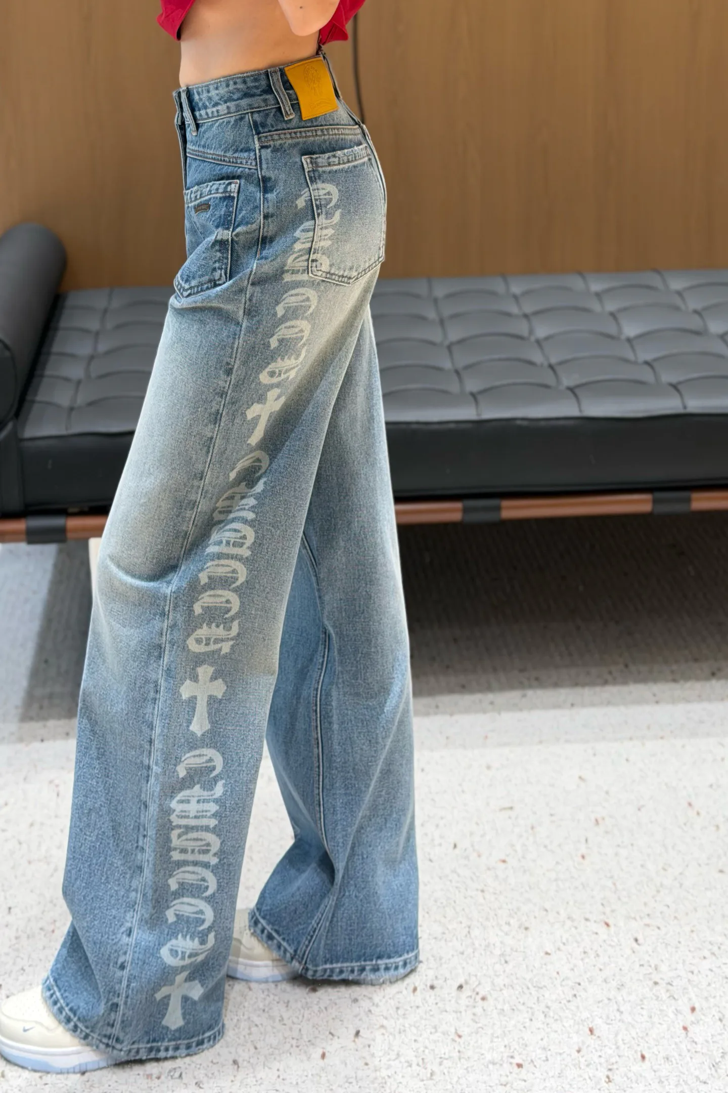 Джинсы Женские Chrome Hearts 1586792