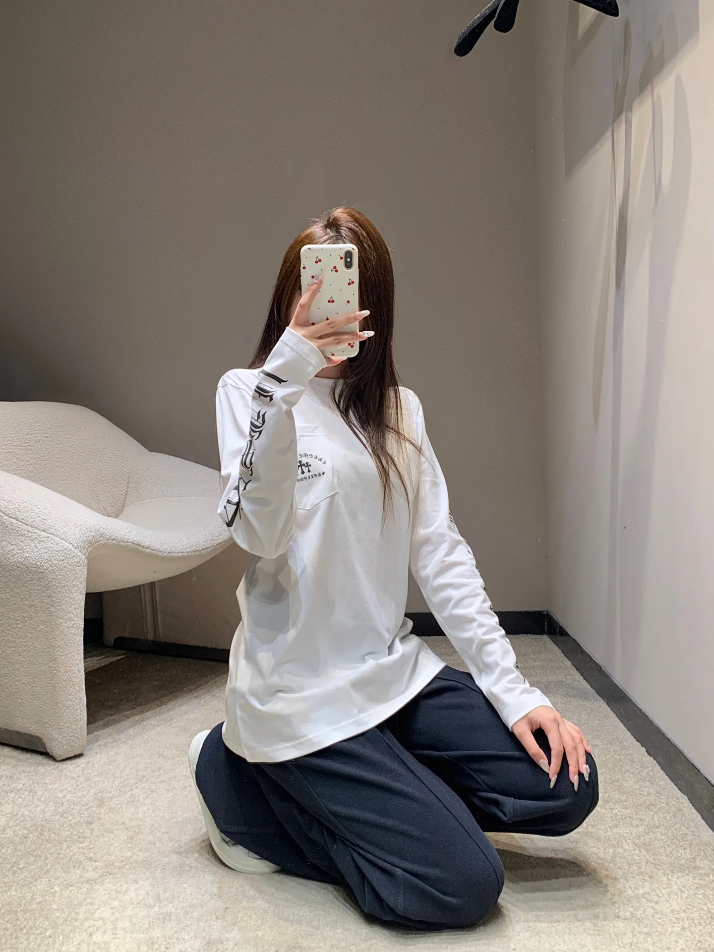 Футболки Женские Chrome Hearts 4275829