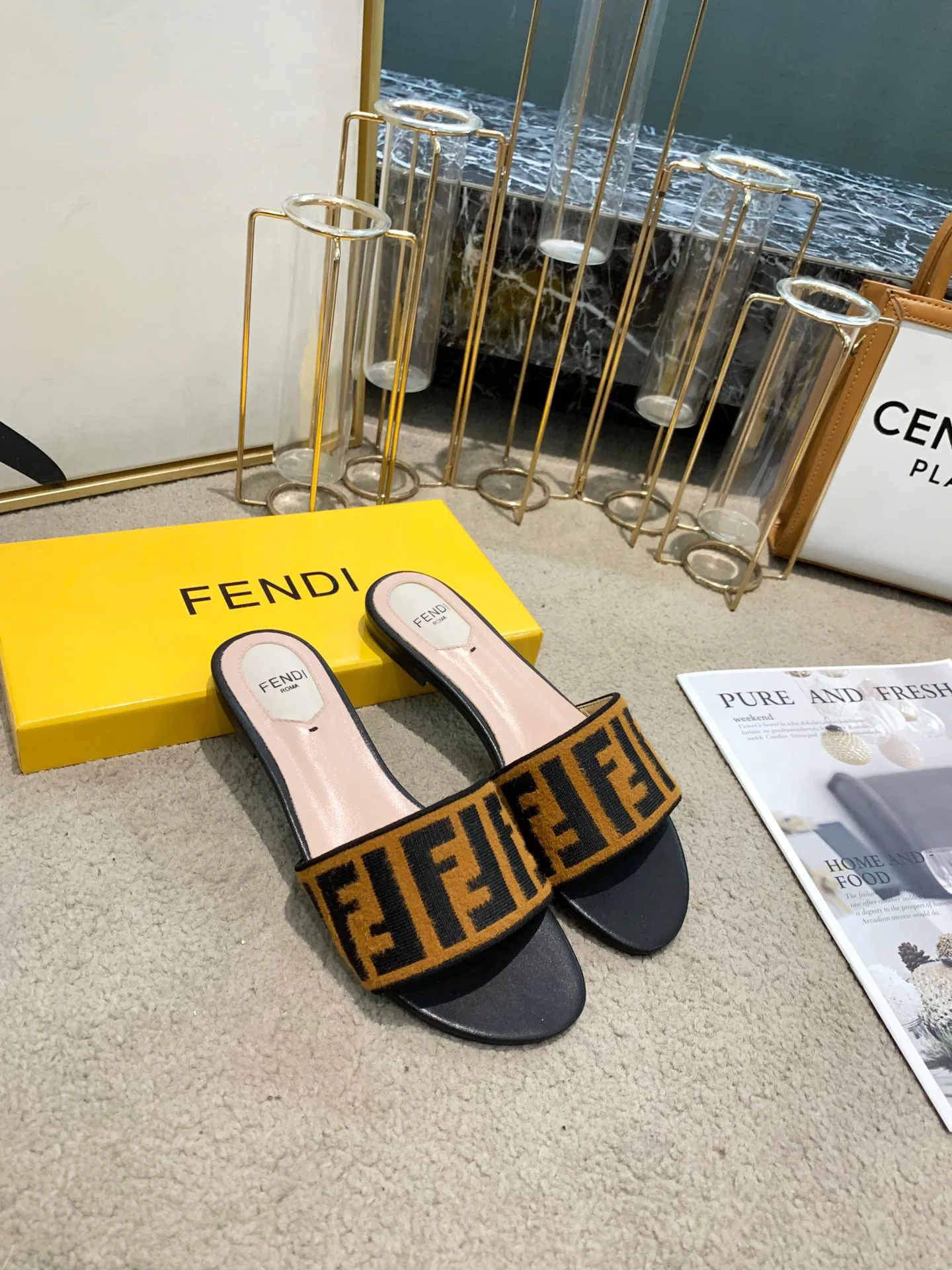 Шлепанцы Женские Fendi 14159