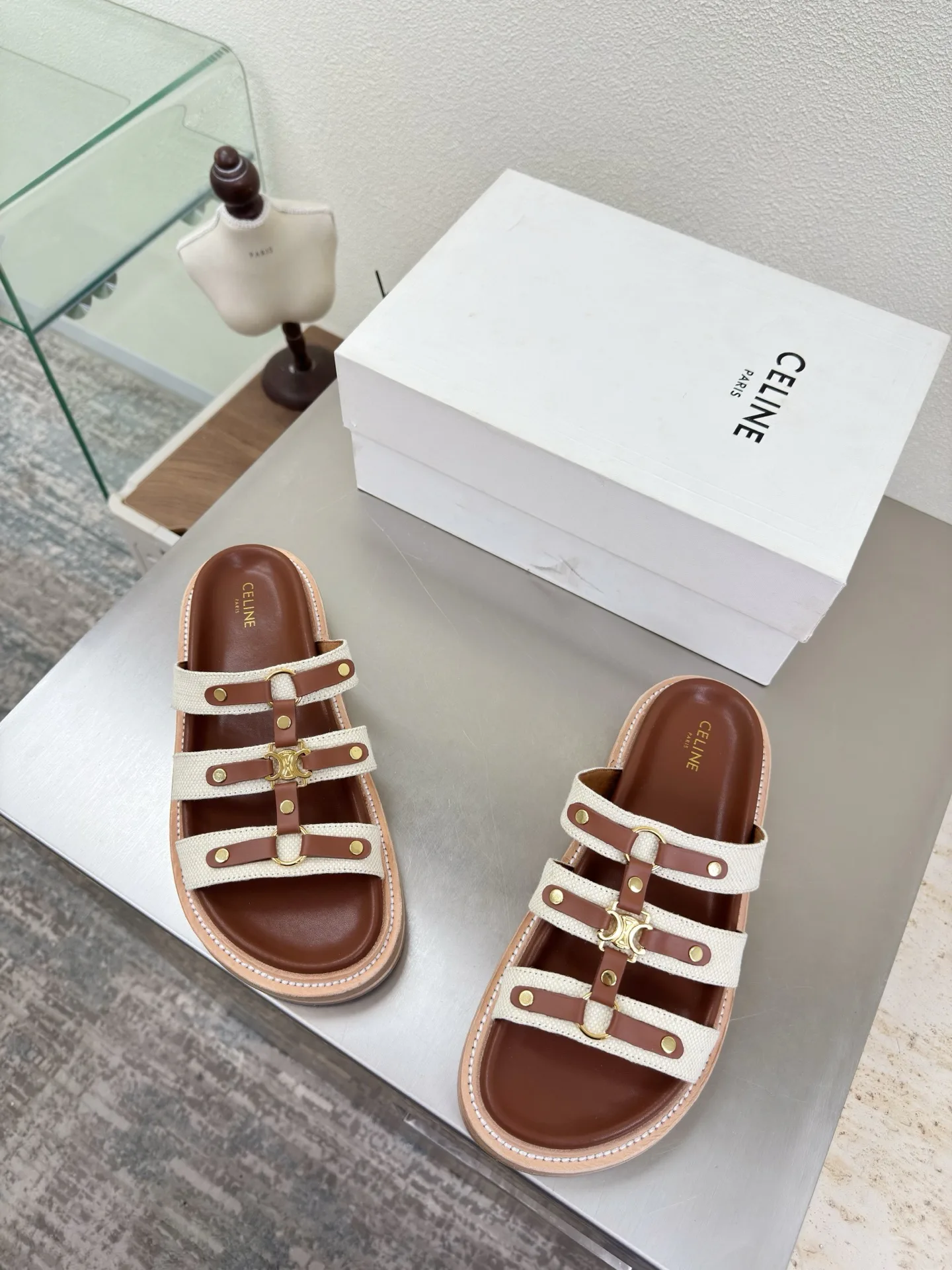 Шлепанцы Женские Celine 5084459