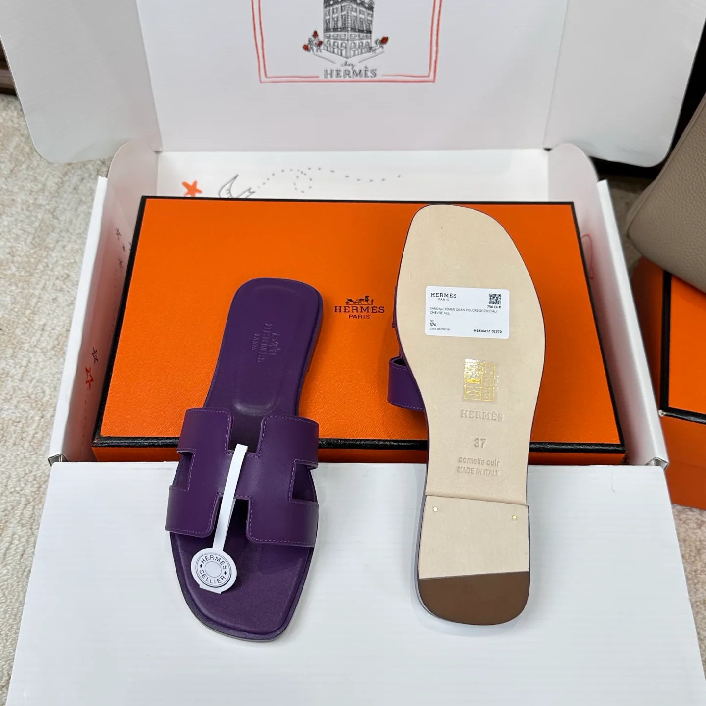 Шлепанцы Женские Hermes 3043248