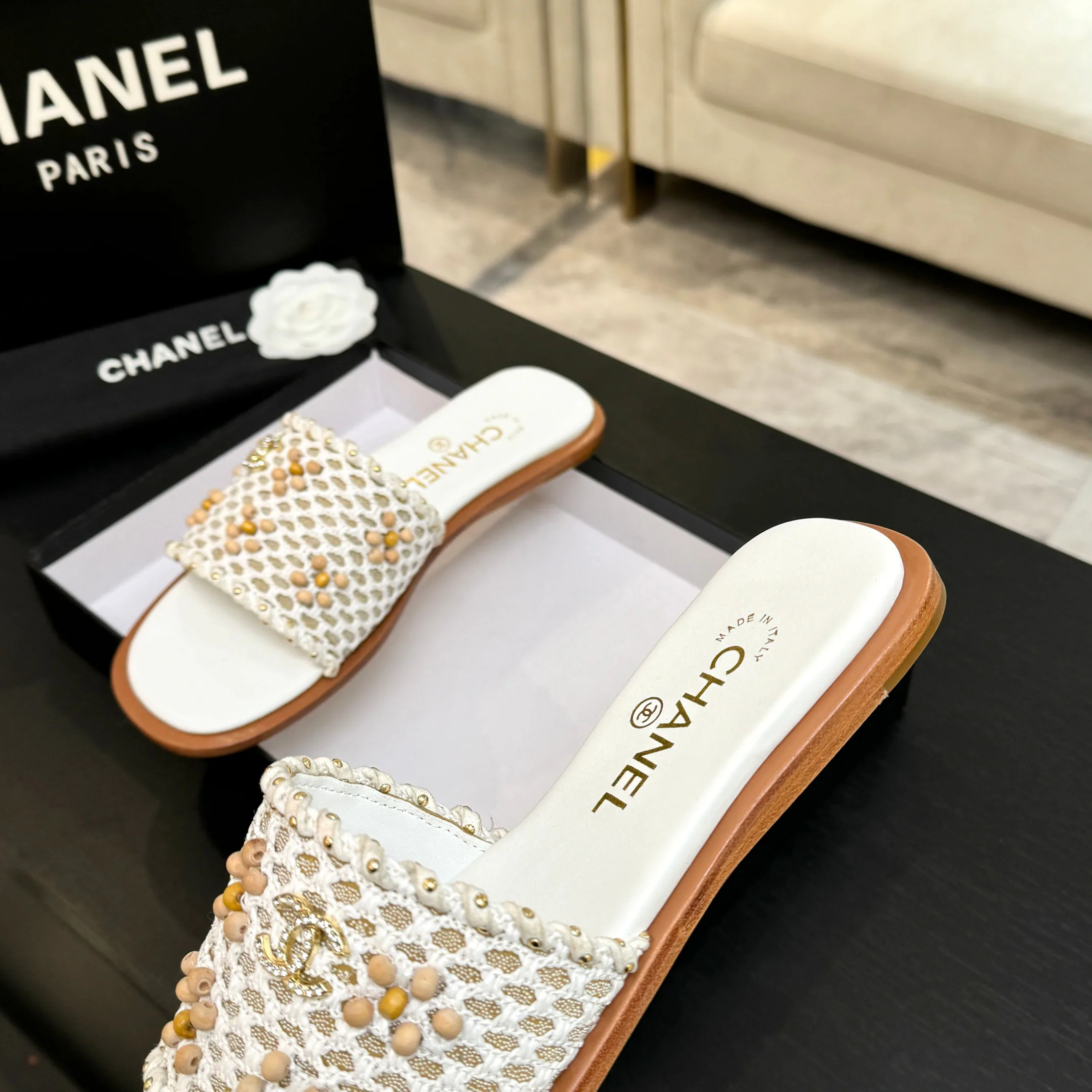 Шлепанцы Женские Chanel 10611362