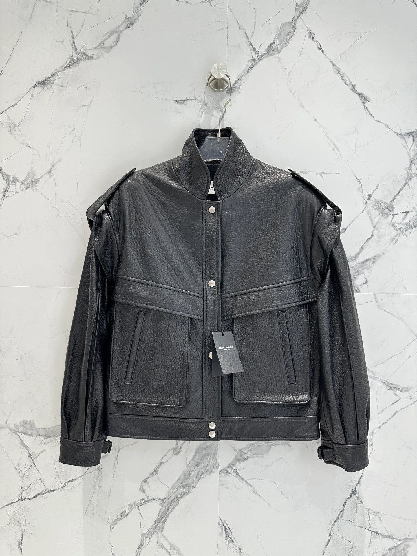 Кожаные Куртки И Дублёнки Женские Saint Laurent 11598152