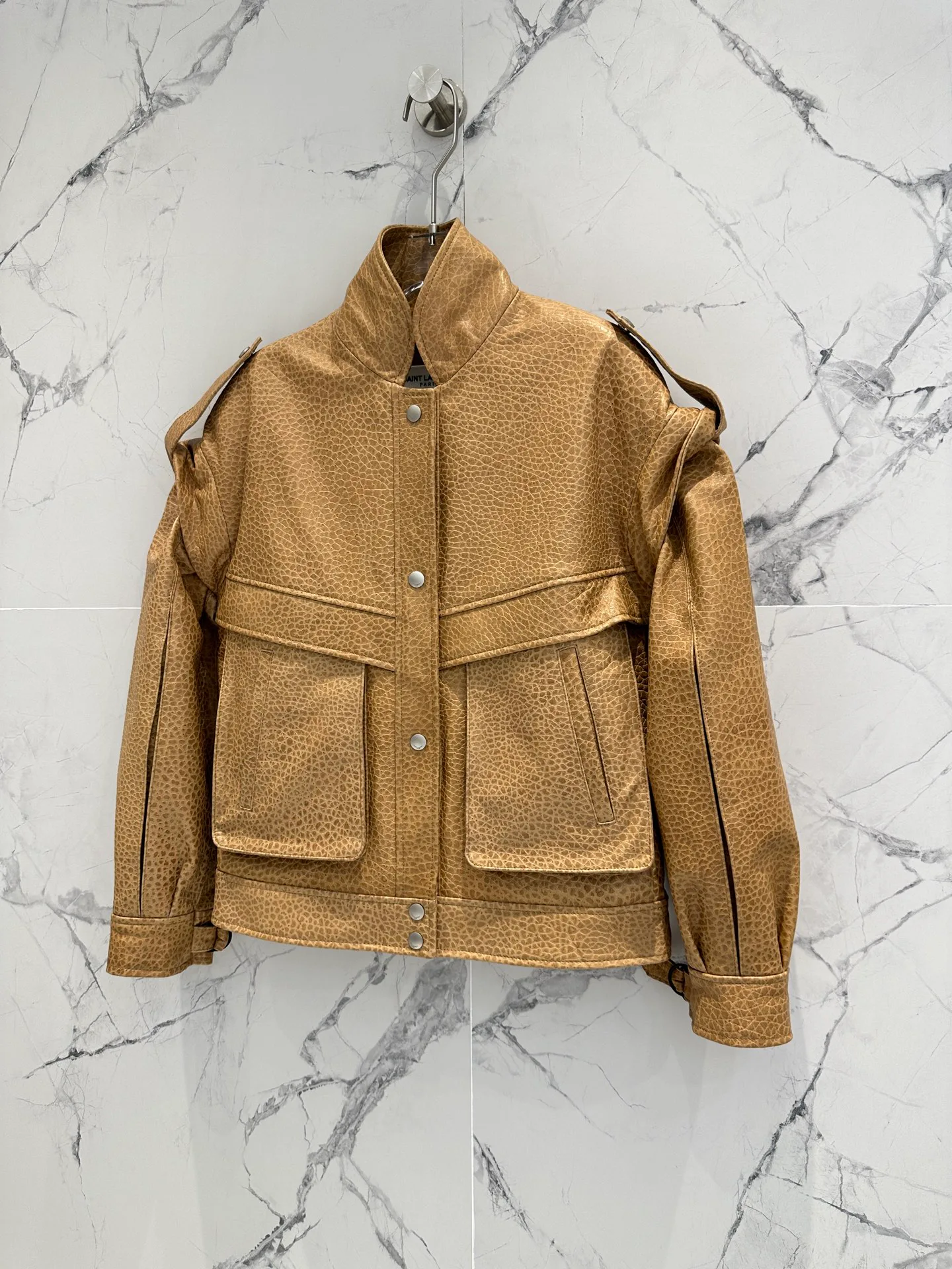 Кожаные Куртки И Дублёнки Женские Saint Laurent 11598148