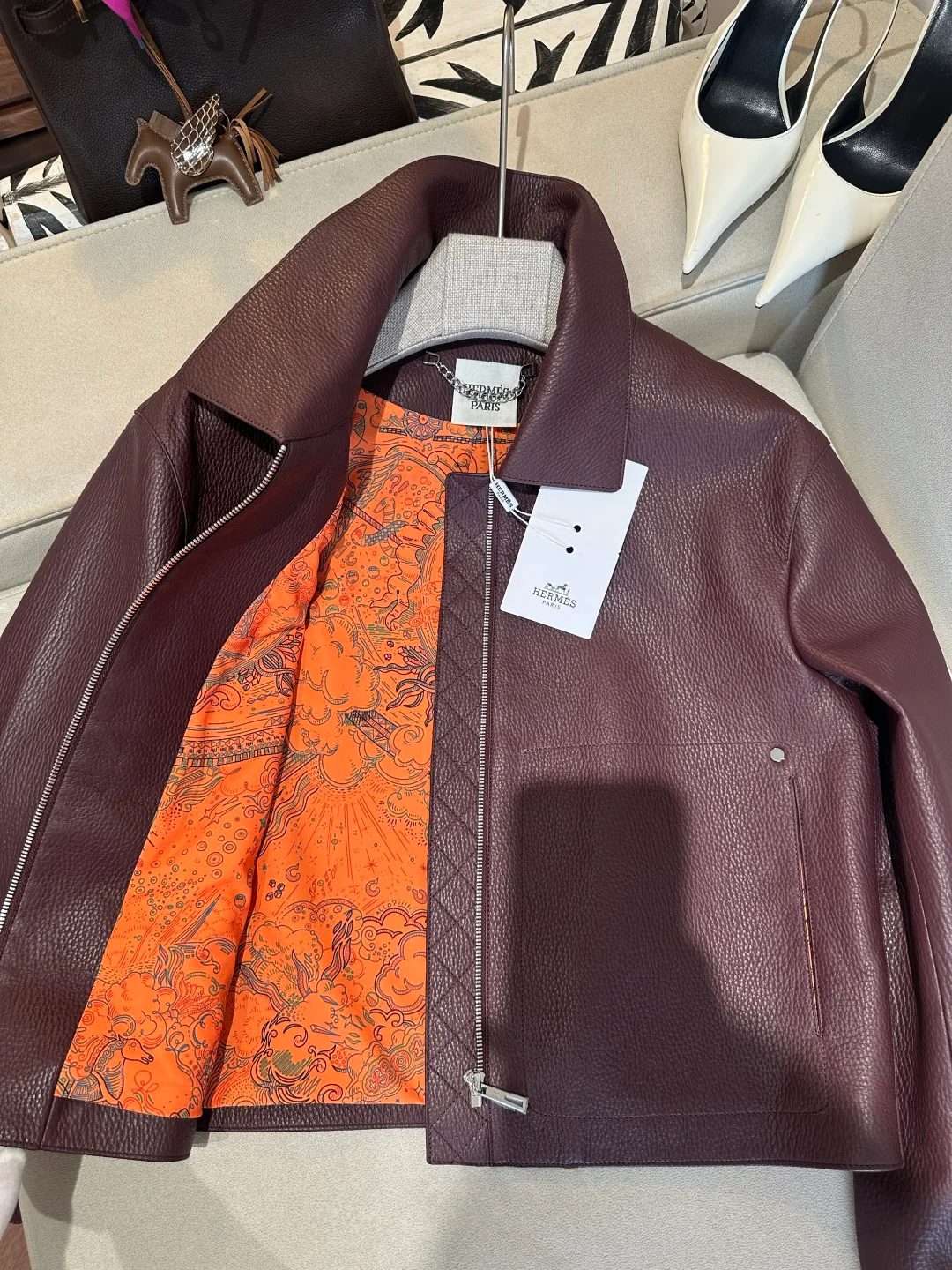 Кожаные Куртки И Дублёнки Женские Hermes 18312605