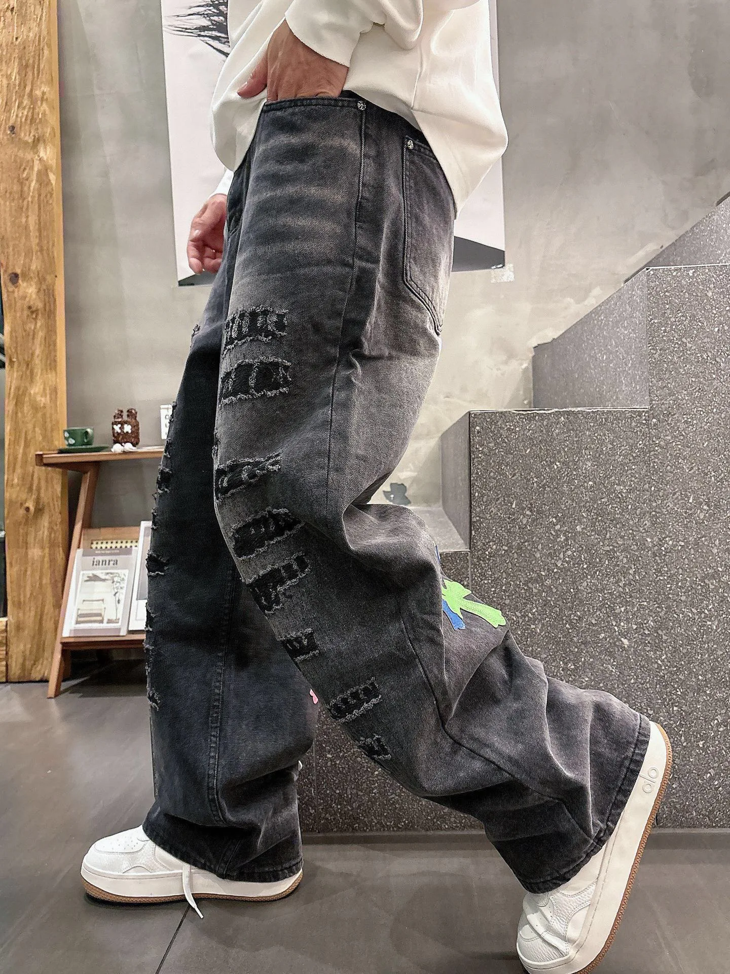 Джинсы Женские Chrome Hearts 11701402