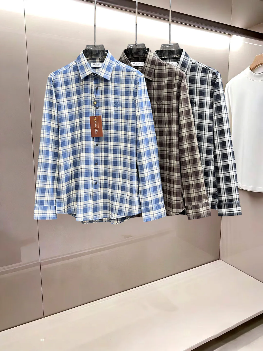 Рубашки Мужские Loro Piana 18834386