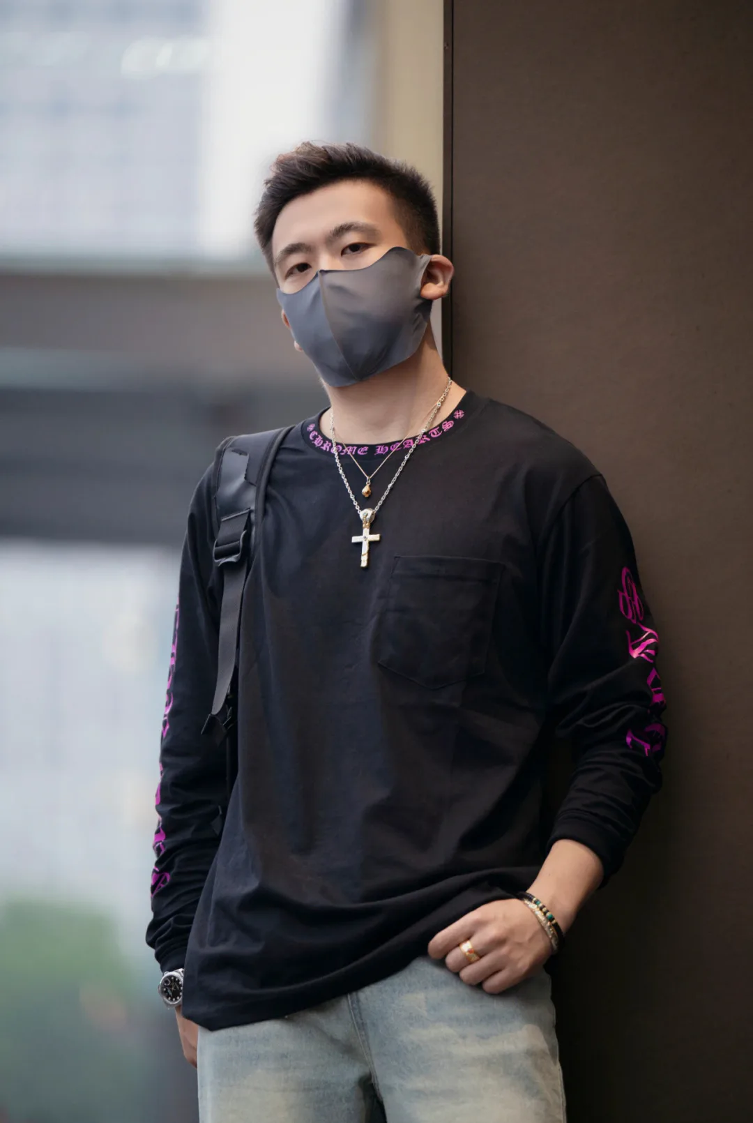 Лонгсливы Мужские Chrome Hearts 11399351