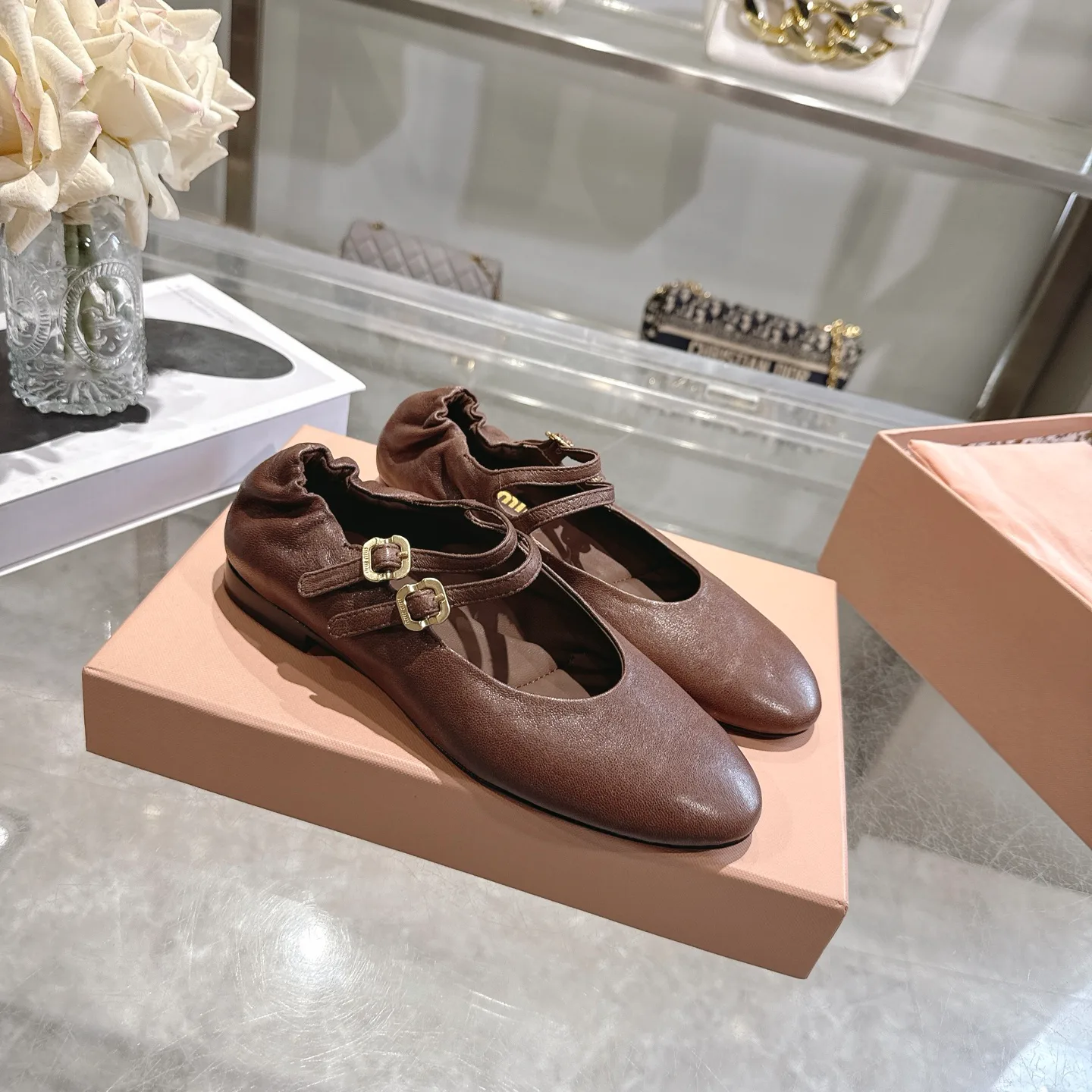 Балетки Женские Miu Miu 12156477