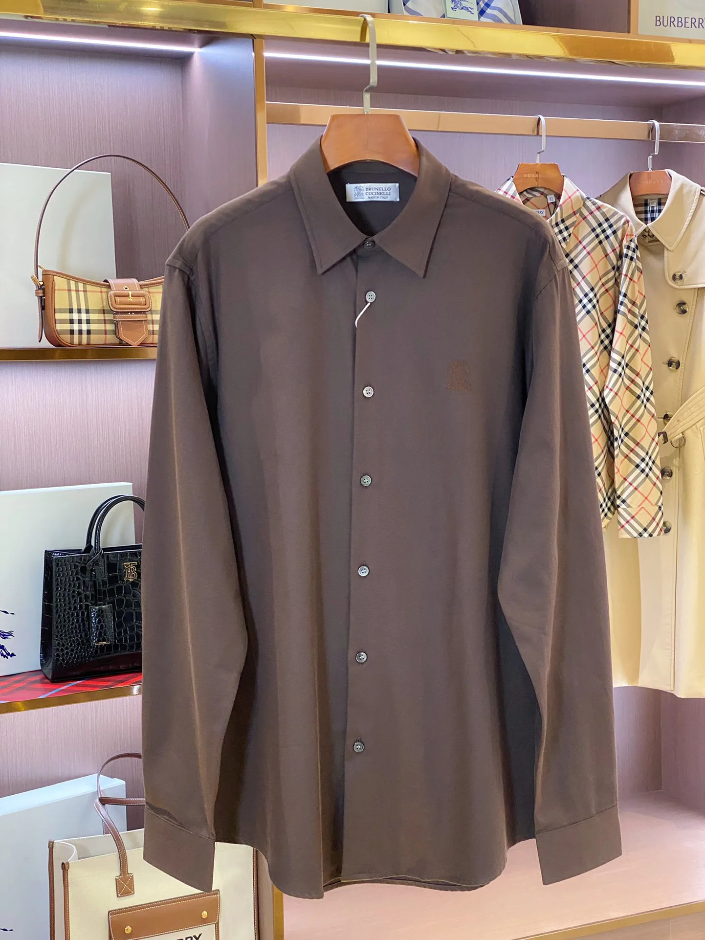 Рубашки Мужские Brunello Cucinelli 1878279