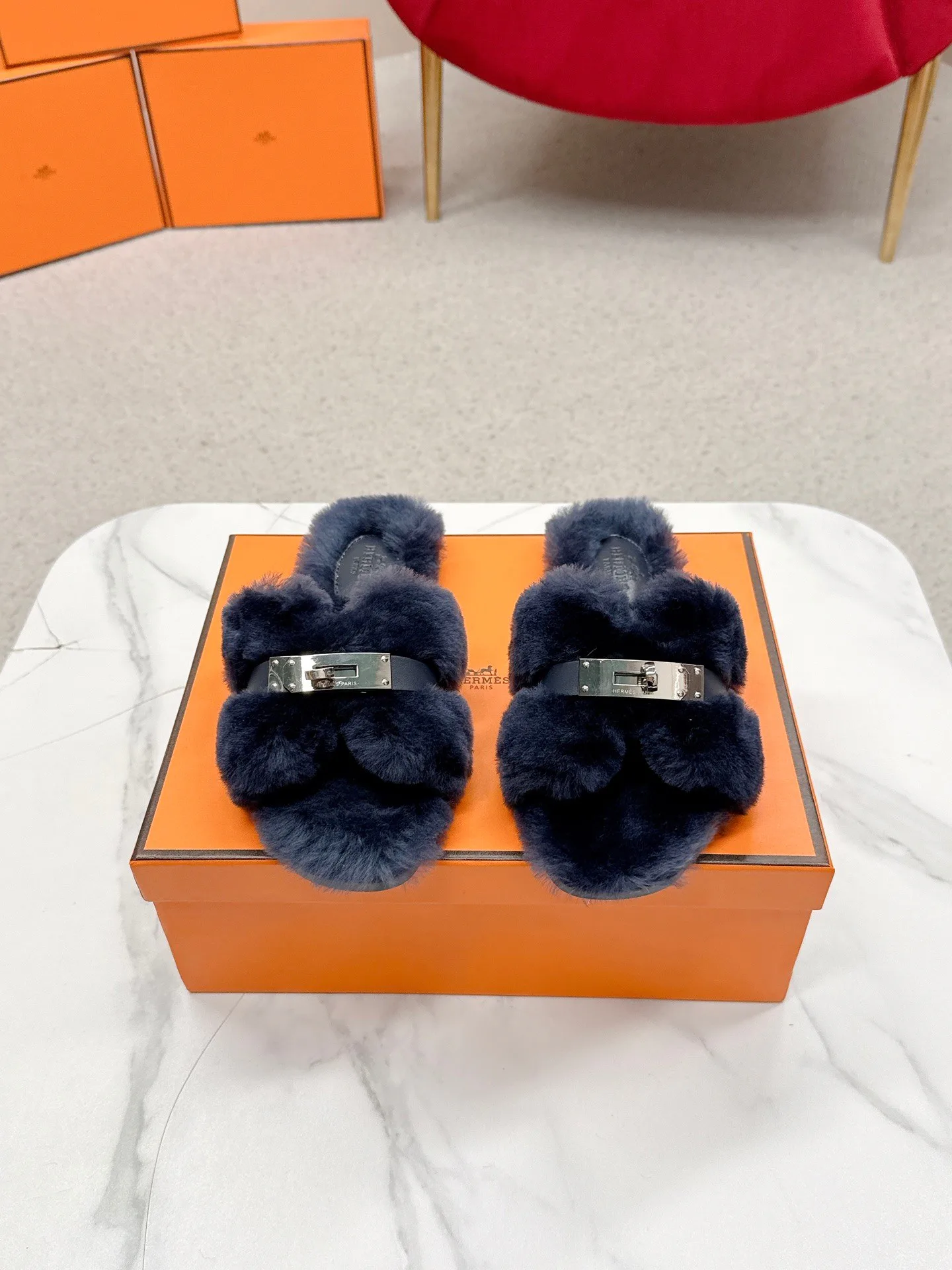 Тапочки Женские Hermes 18235670