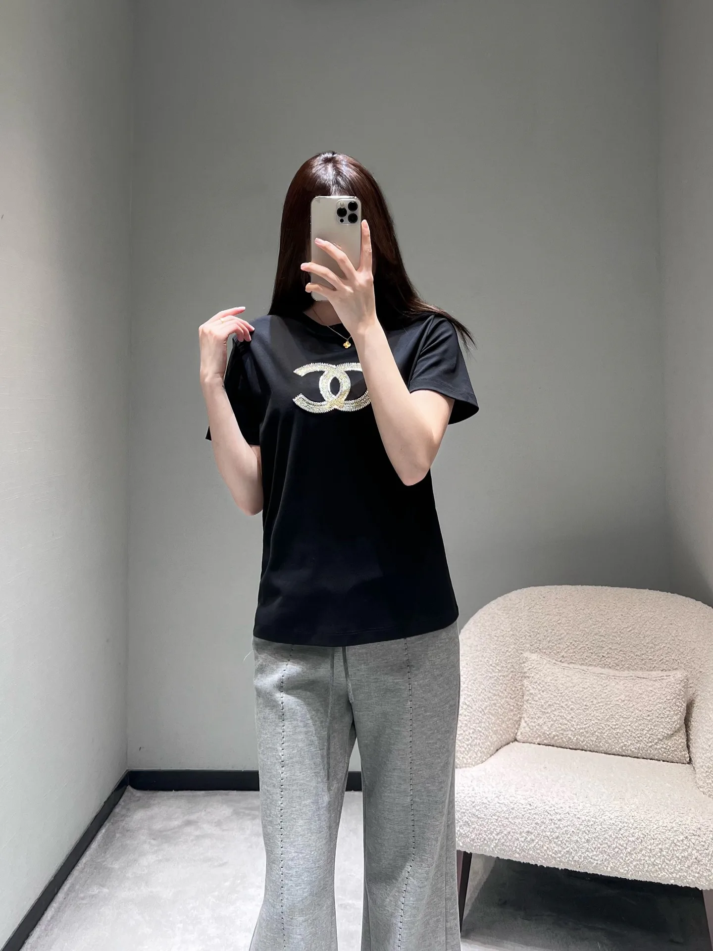 Футболки Женские Chanel 5296087