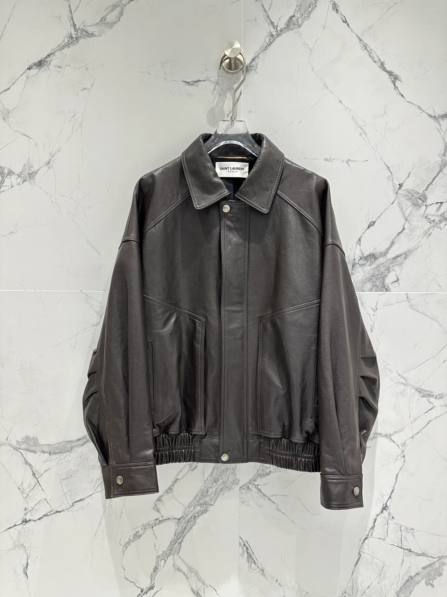 Кожаные Куртки И Дублёнки Женские Saint Laurent 11164736