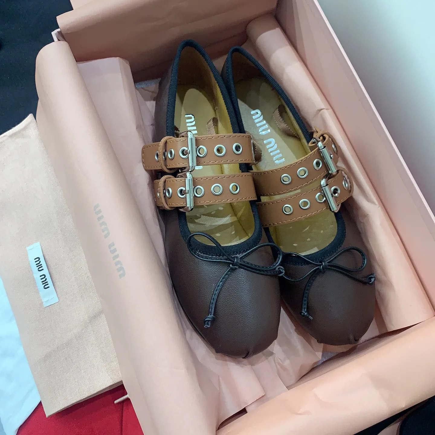 Балетки Женские Miu Miu 12696585