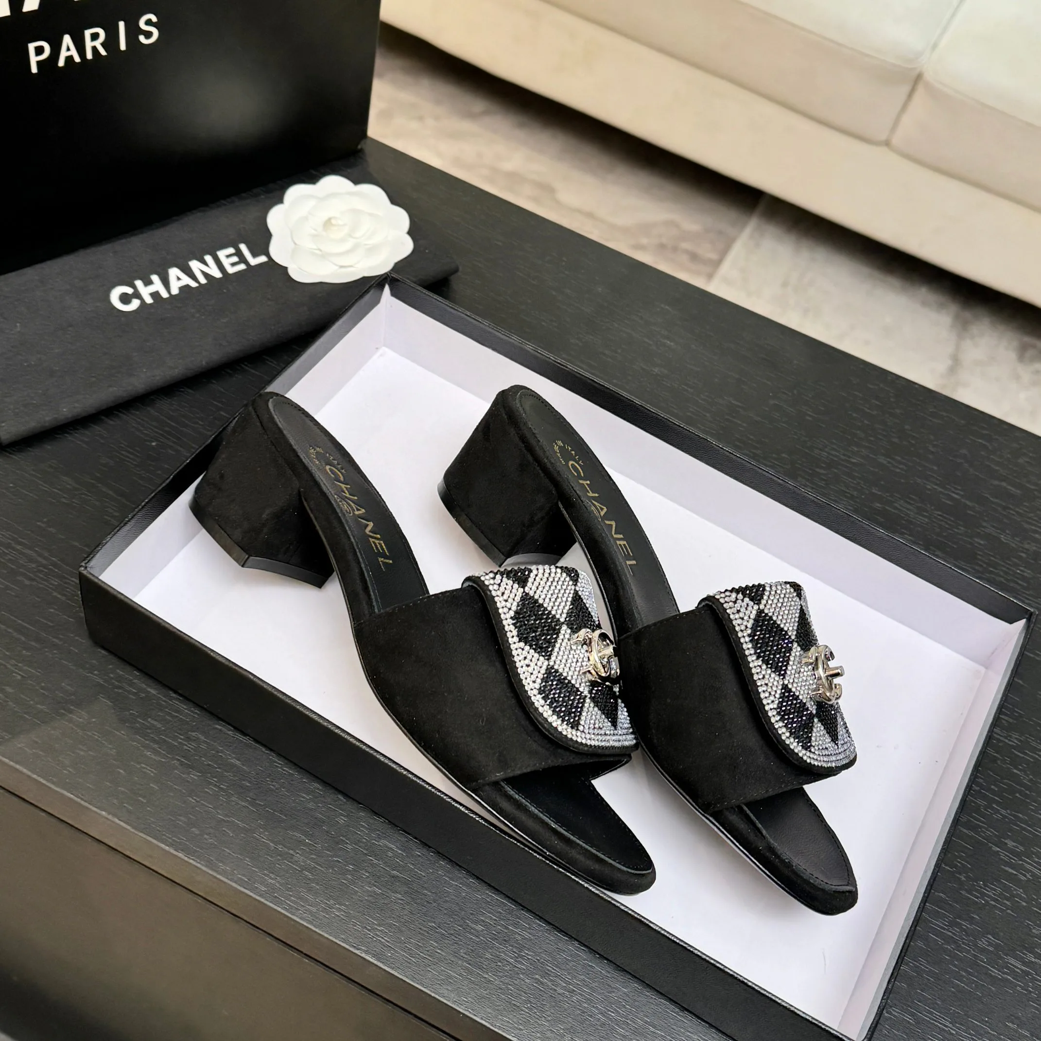 Шлепанцы Женские Chanel 1468221