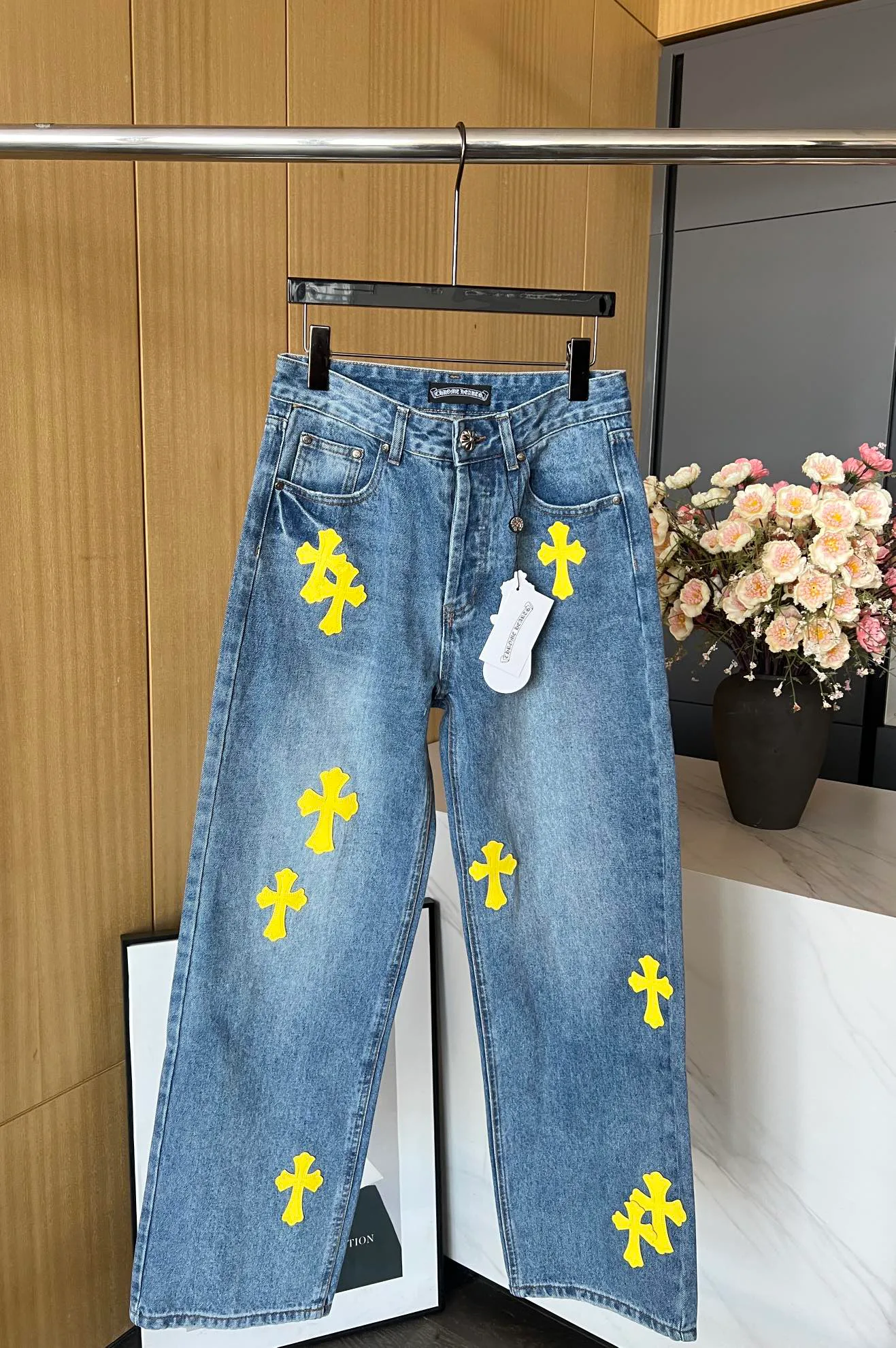 Джинсы Женские Chrome Hearts 24898