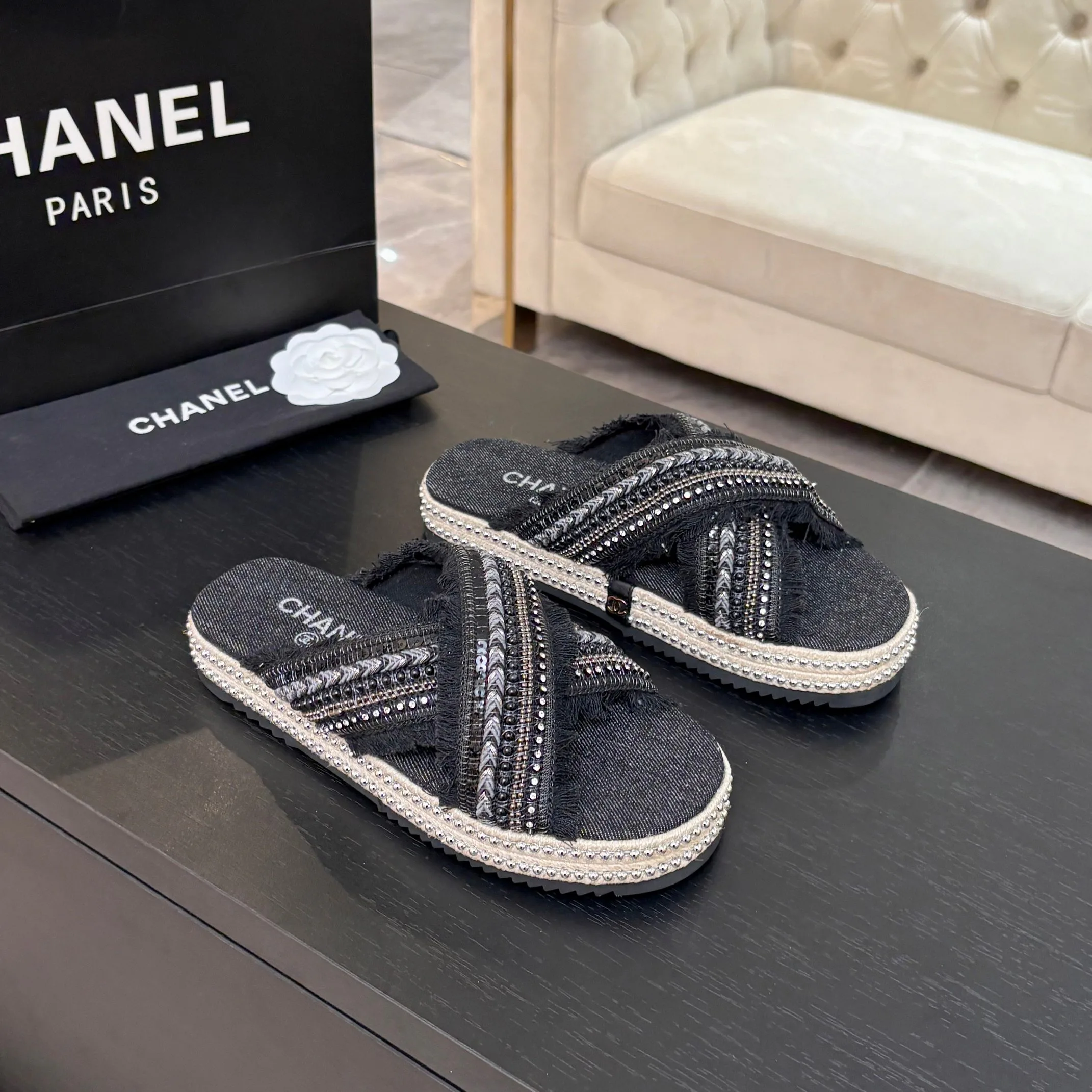 Шлепанцы Женские Chanel 14117