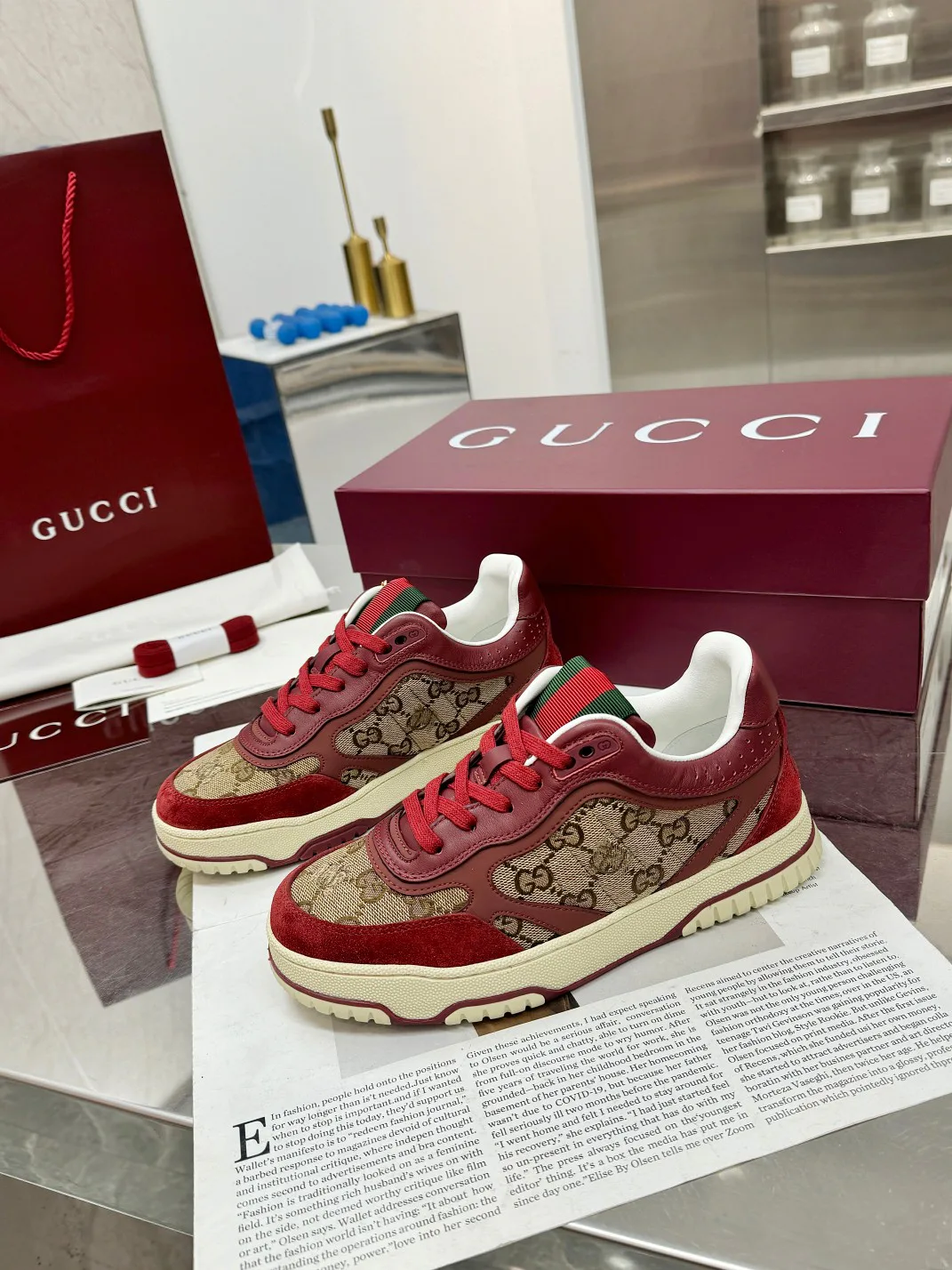 Кроссовки Женские Gucci 987531