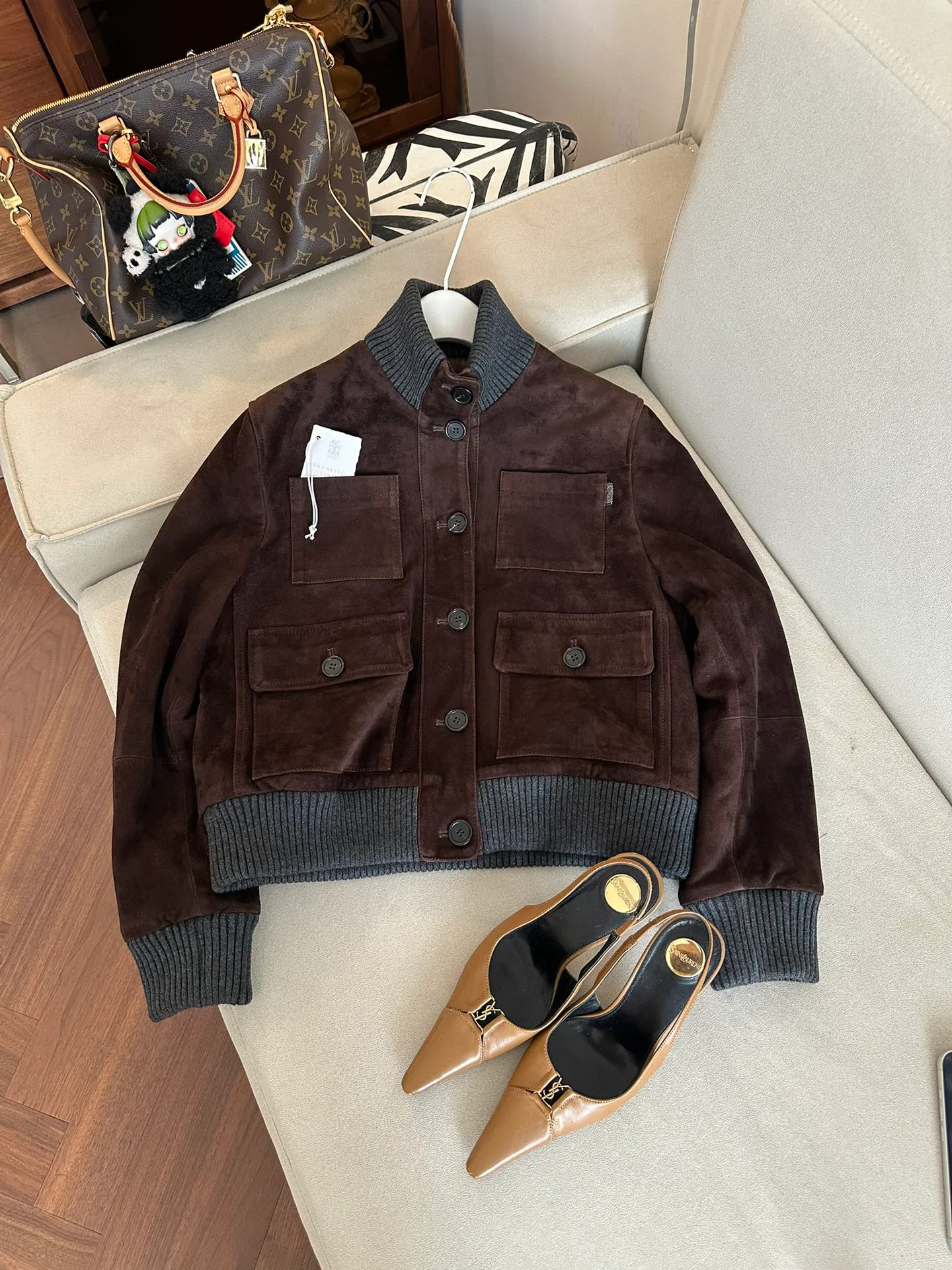 Кожаные Куртки И Дублёнки Женские Brunello Cucinelli 11679748