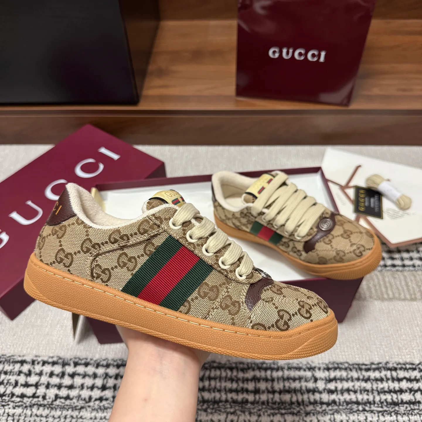 Кеды Женские Gucci 11946861