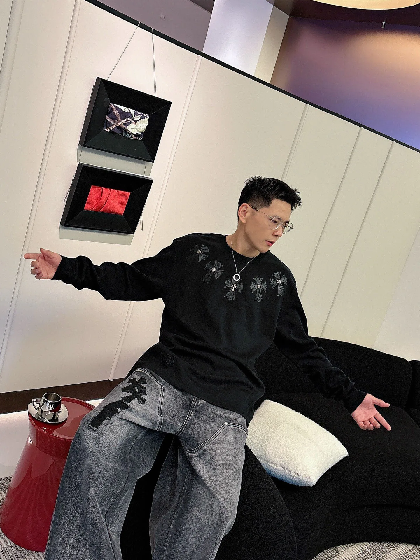 Свитшоты И Худи Мужские Chrome Hearts 787546