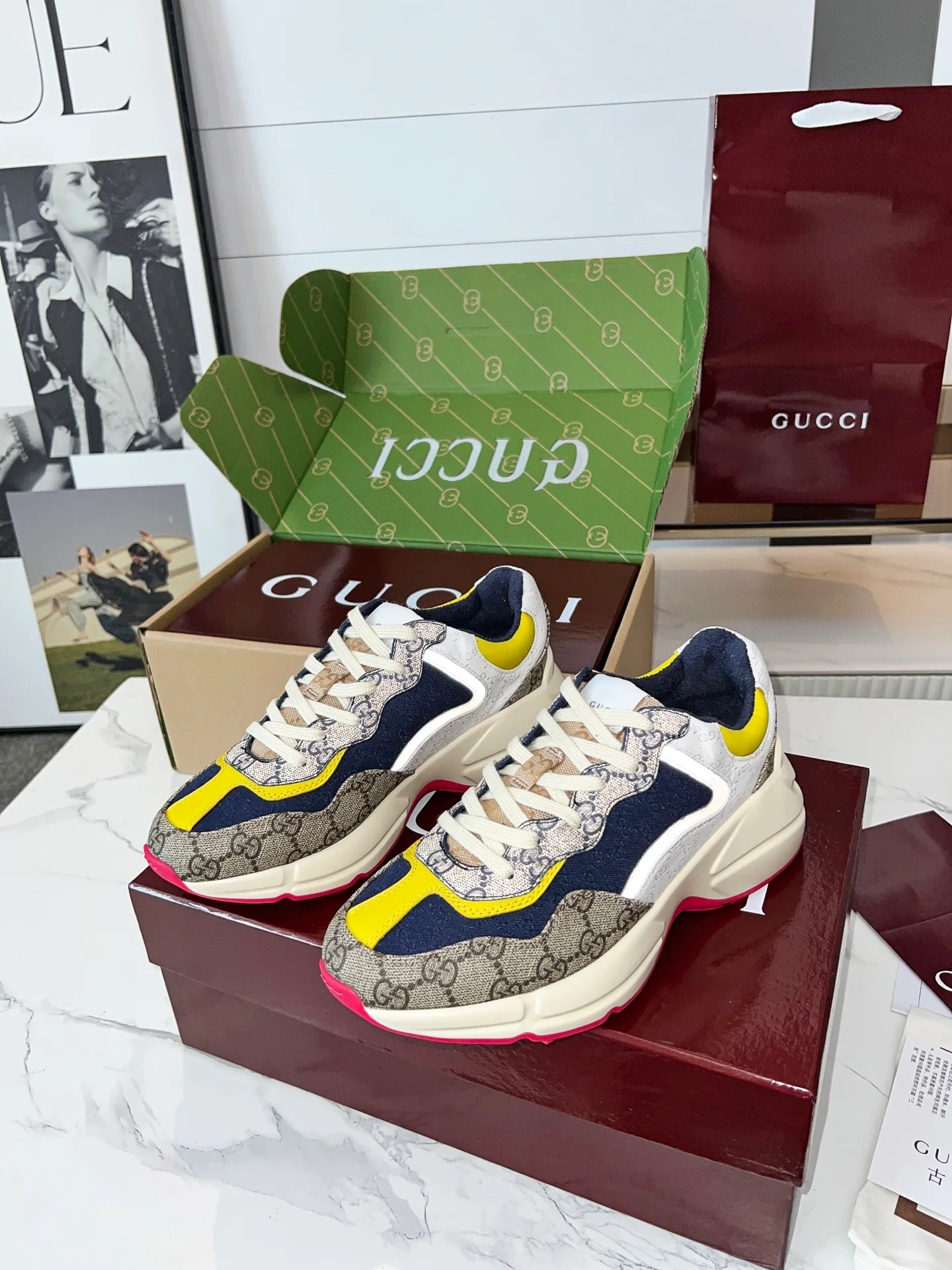 Кроссовки Женские Gucci 87795