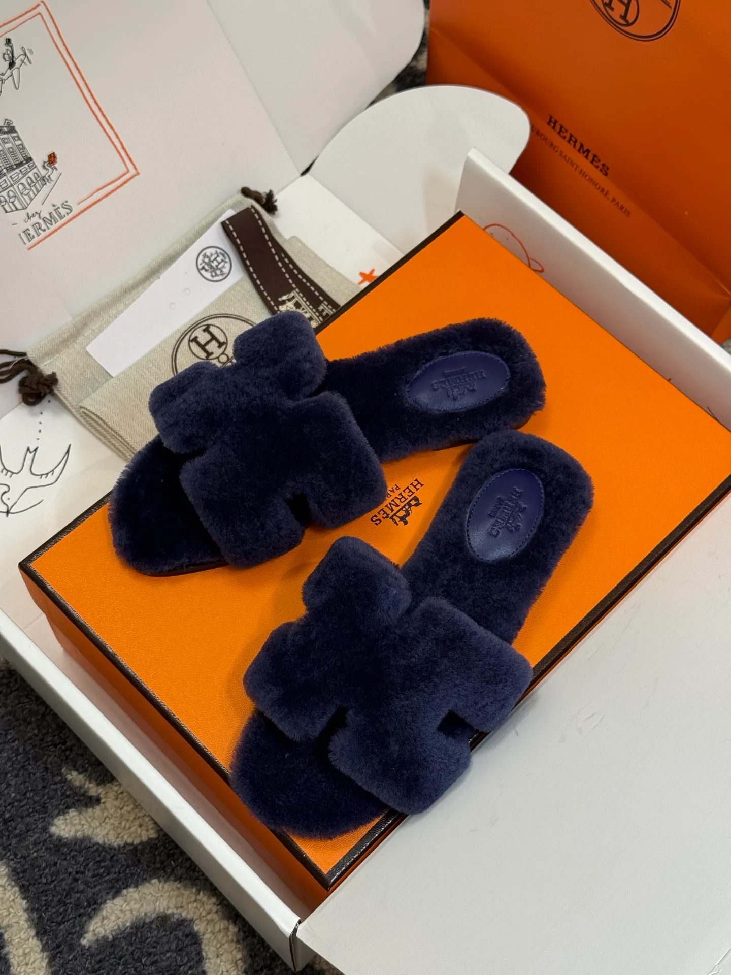 Тапочки Женские Hermes 60697