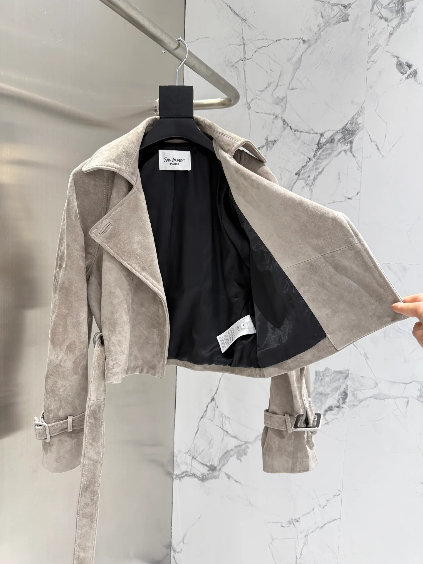 Кожаные Куртки И Дублёнки Женские Saint Laurent 11598166