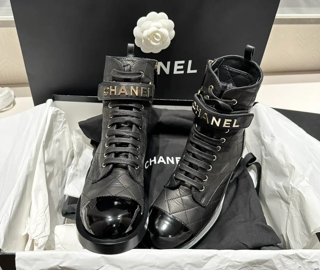 Ботинки Женские Chanel 3781729