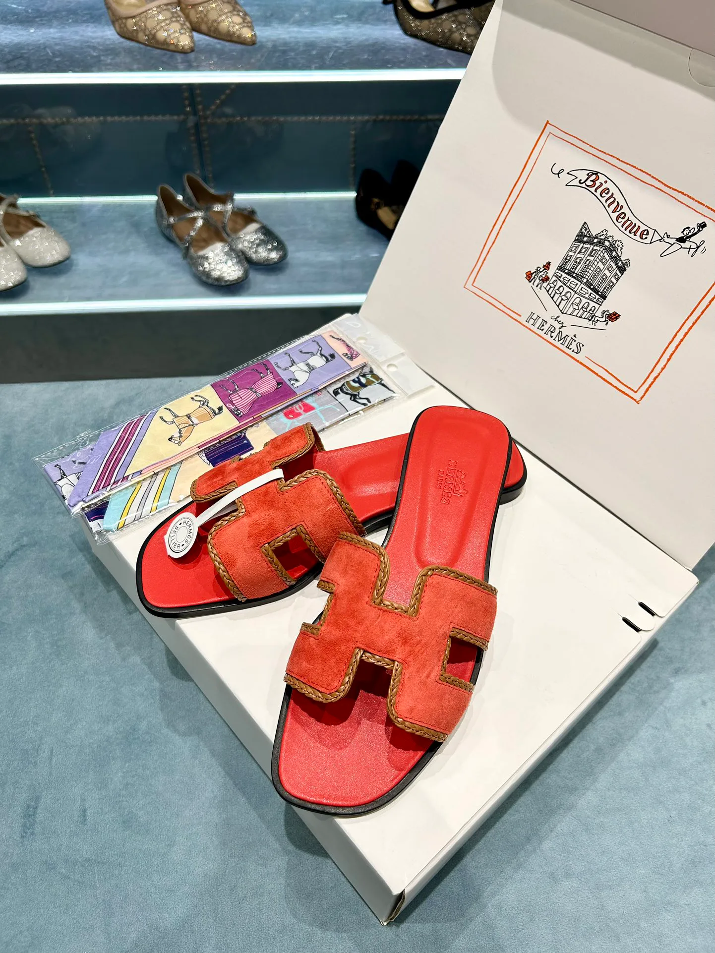 Шлепанцы Женские Hermes 9878127