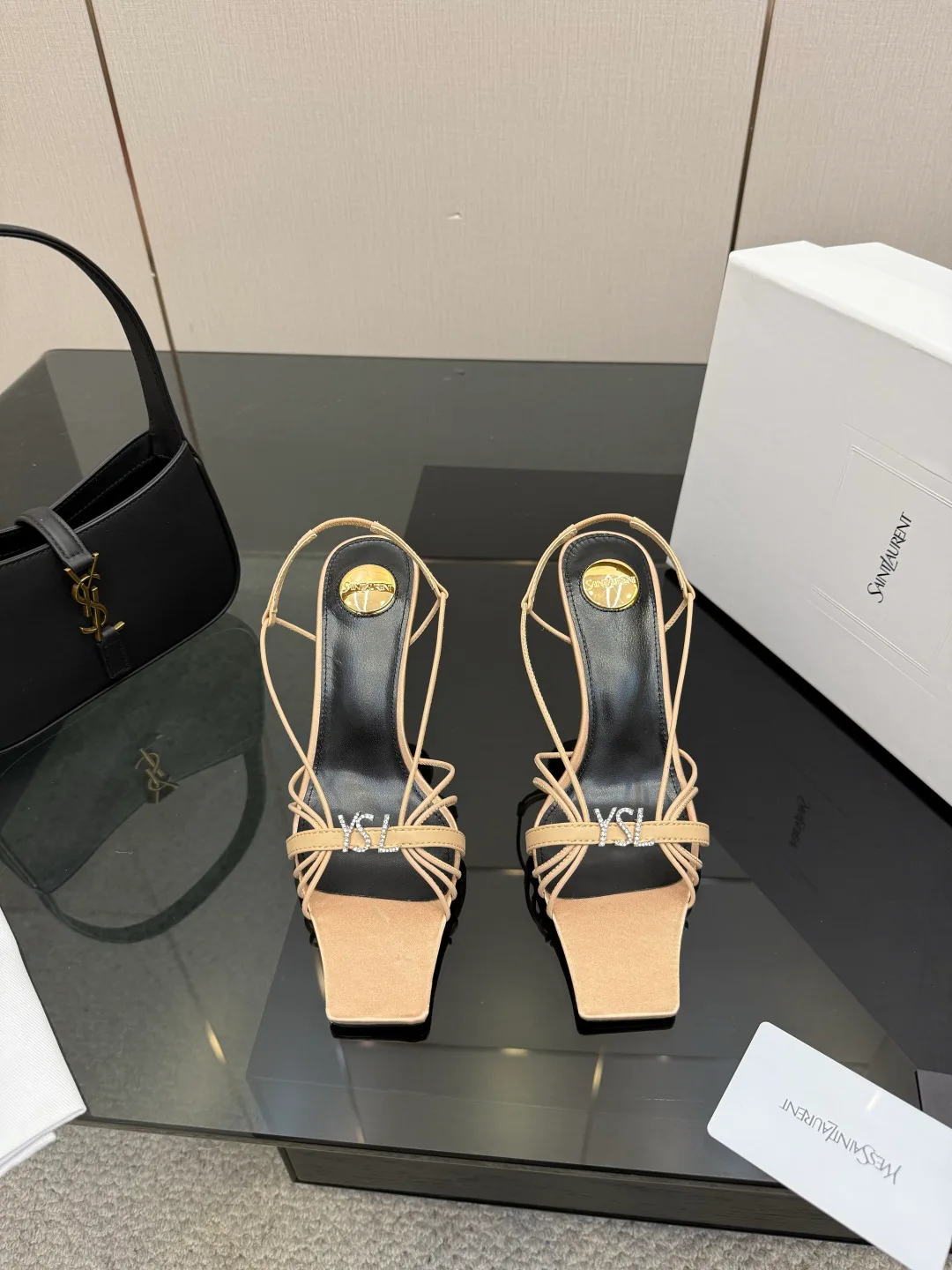 Босоножки Женские Saint Laurent 9632698