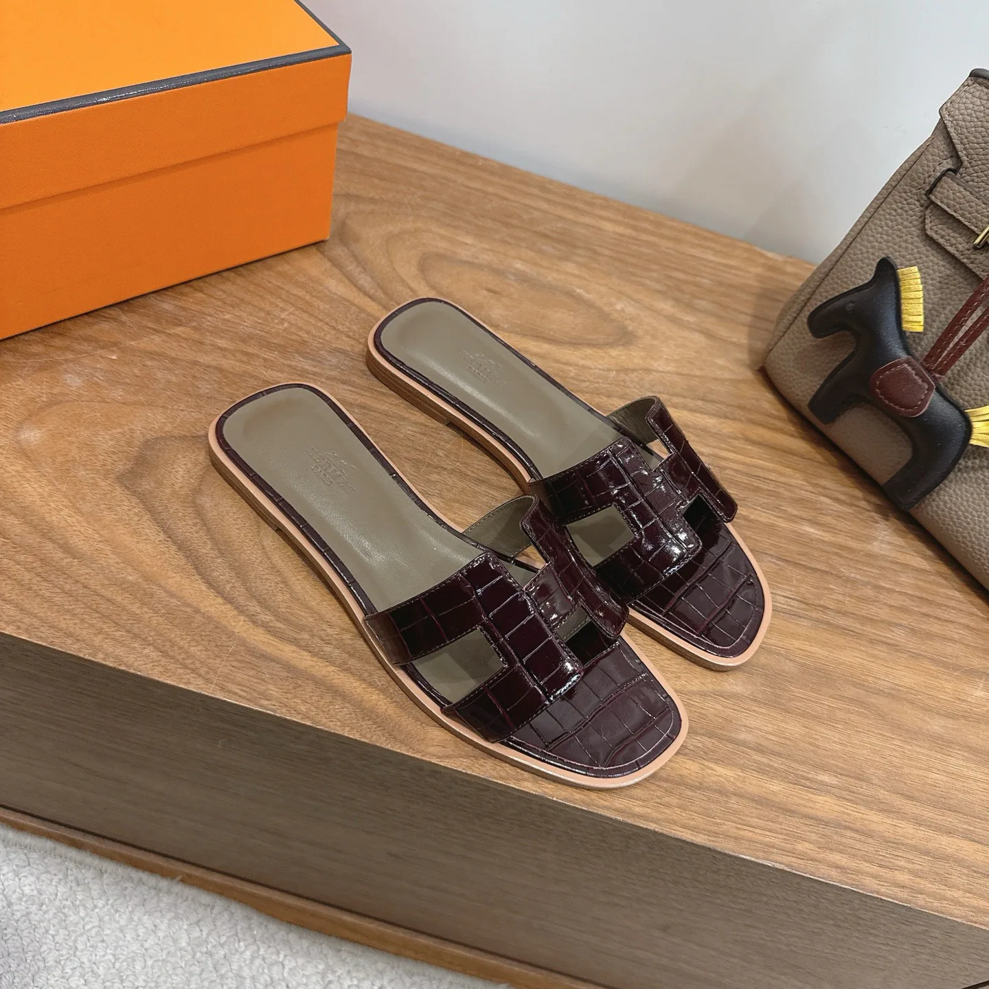 Шлепанцы Женские Hermes 1223564