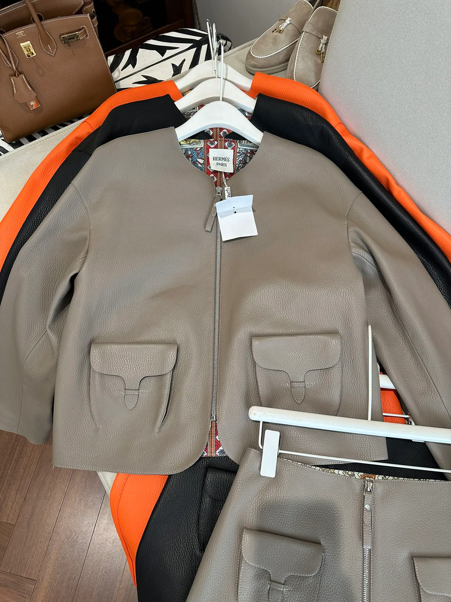 Кожаные Куртки И Дублёнки Женские Hermes 11460692