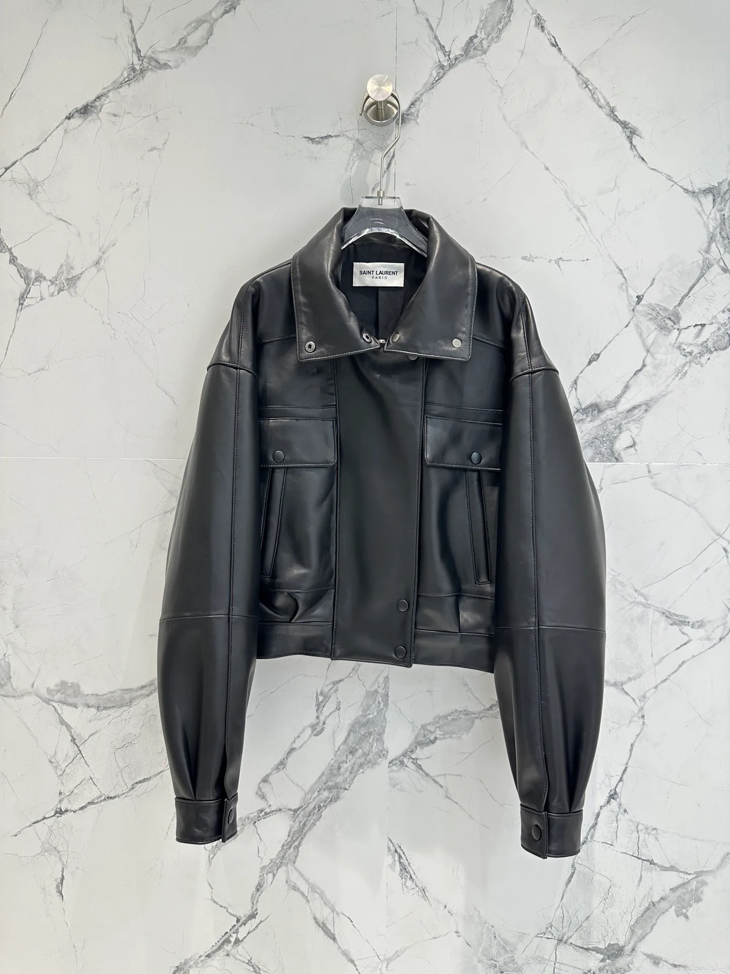 Кожаные Куртки И Дублёнки Женские Saint Laurent 6537802