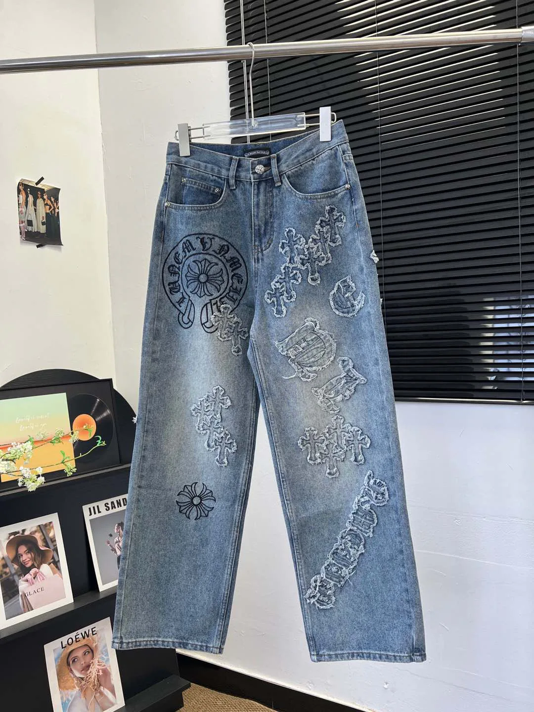 Джинсы Женские Chrome Hearts 11698020